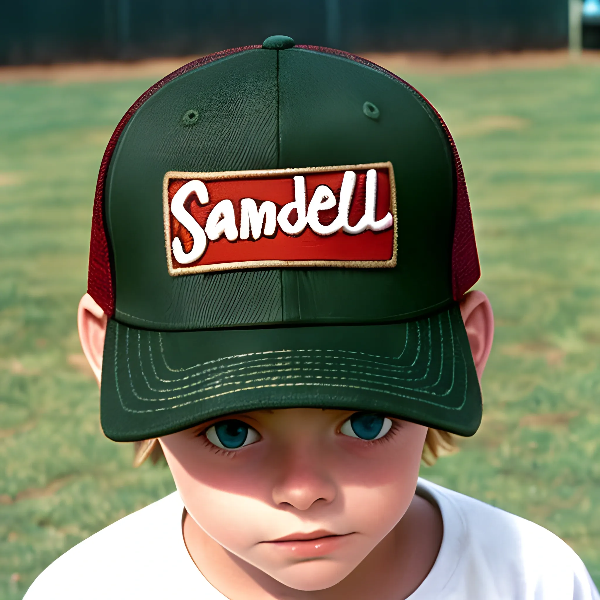 sandlot wearing hat backward