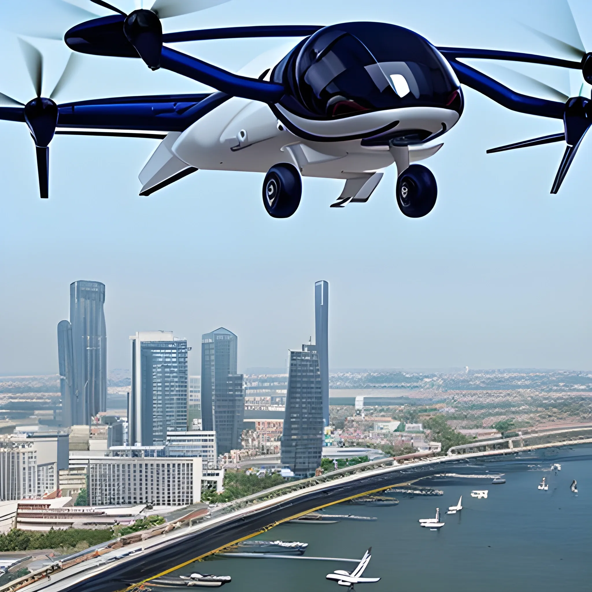 the integration of various ground transportation methods with air taxis, forming a comprehensive multimodal transportation network