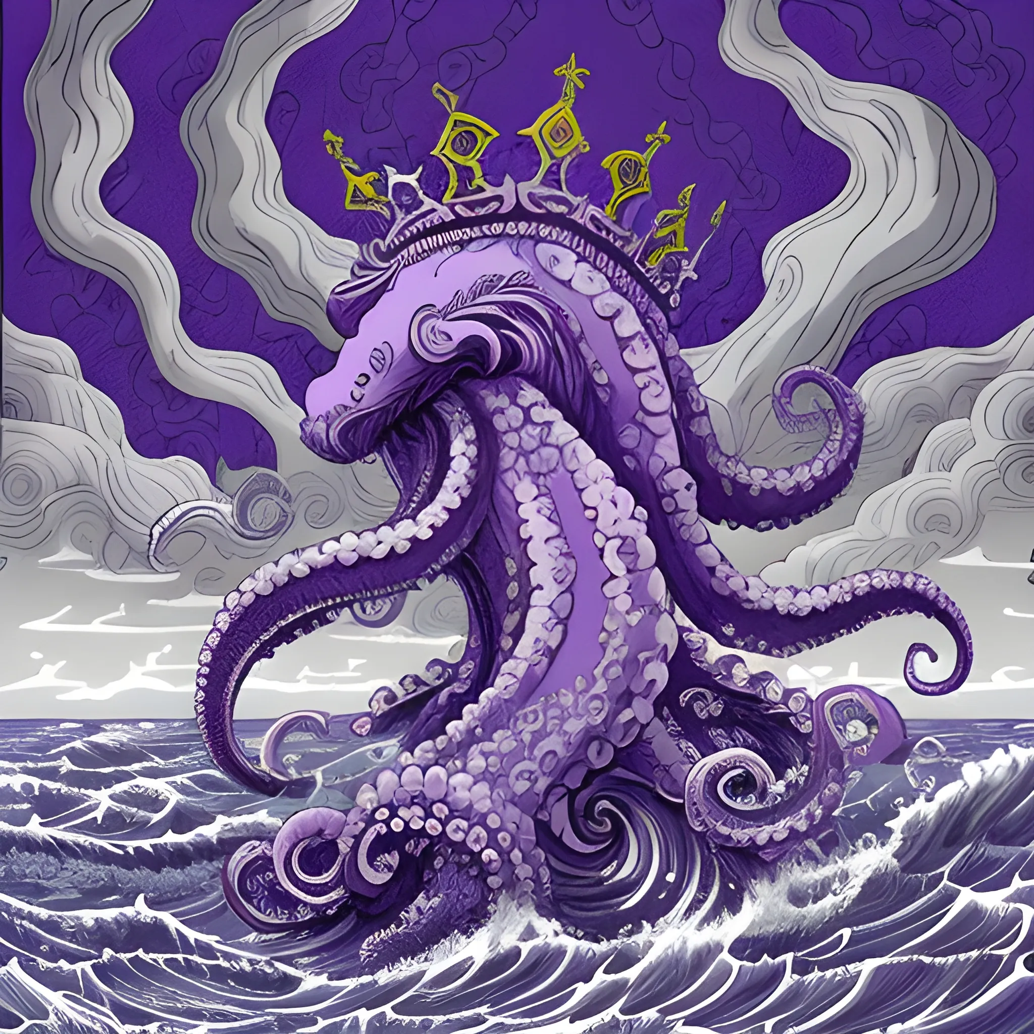 The crest of the Leviathan (Ocean Current Family) features a mas ...