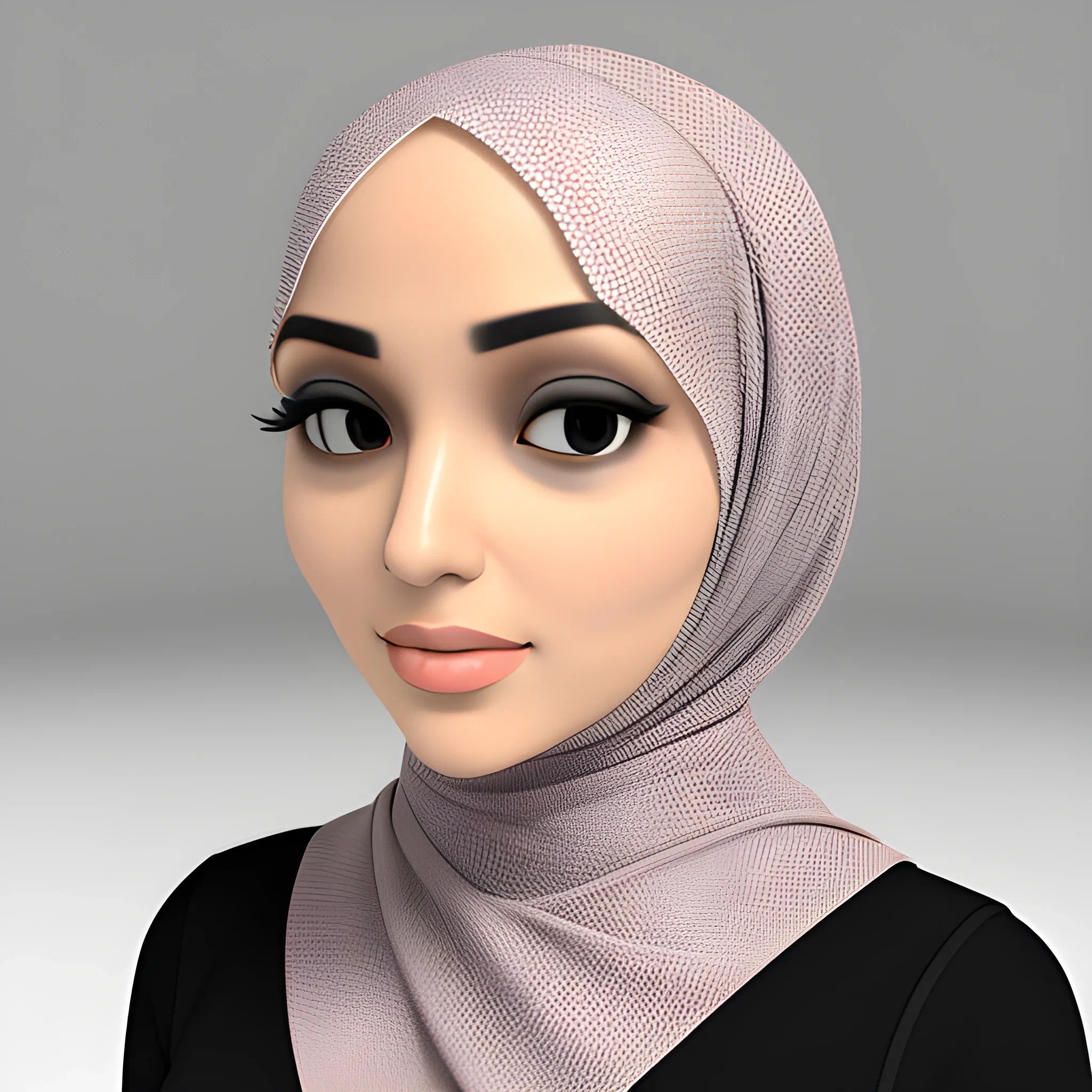 hijab, 3D