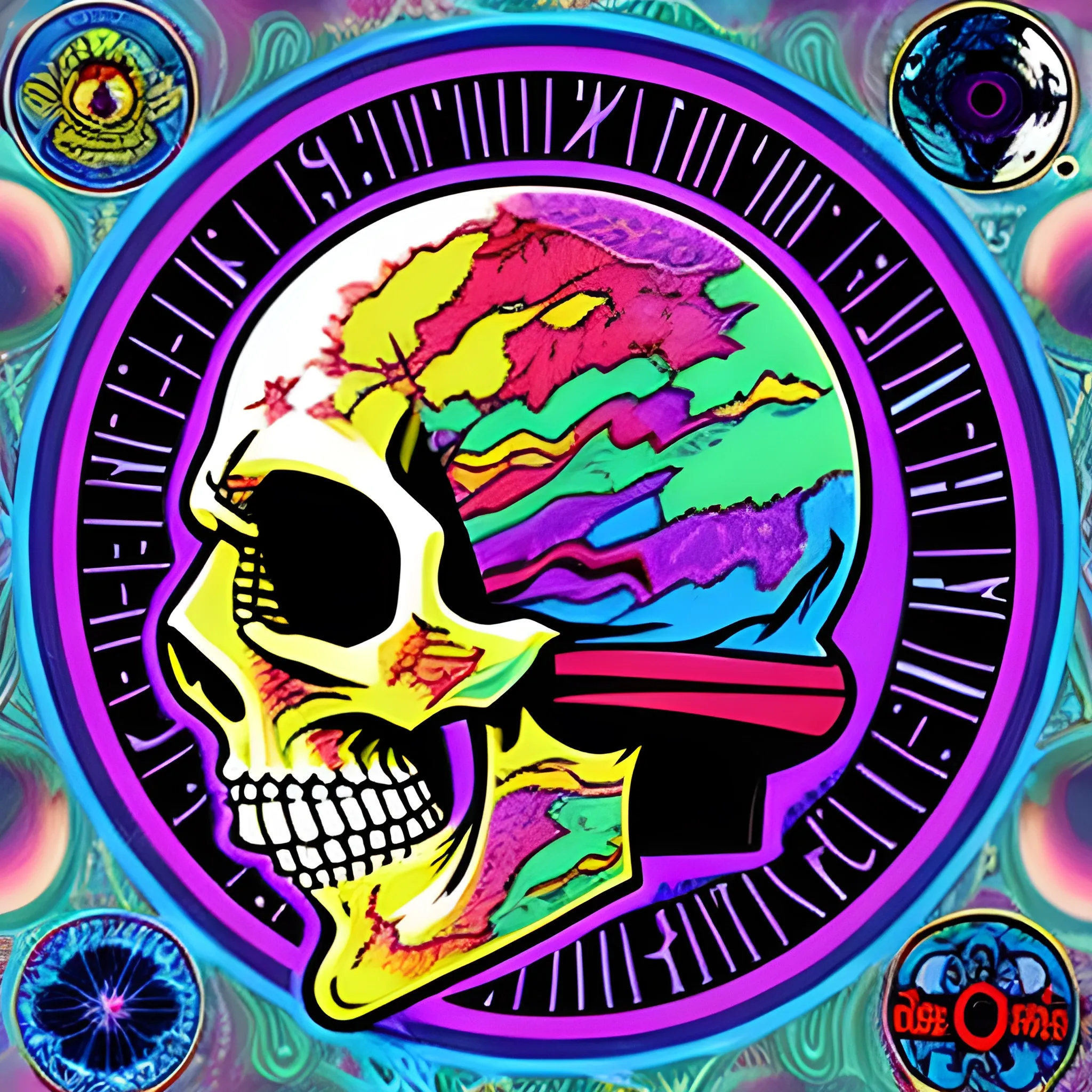 , Trippy
grateful dead logo
skull
astronaut