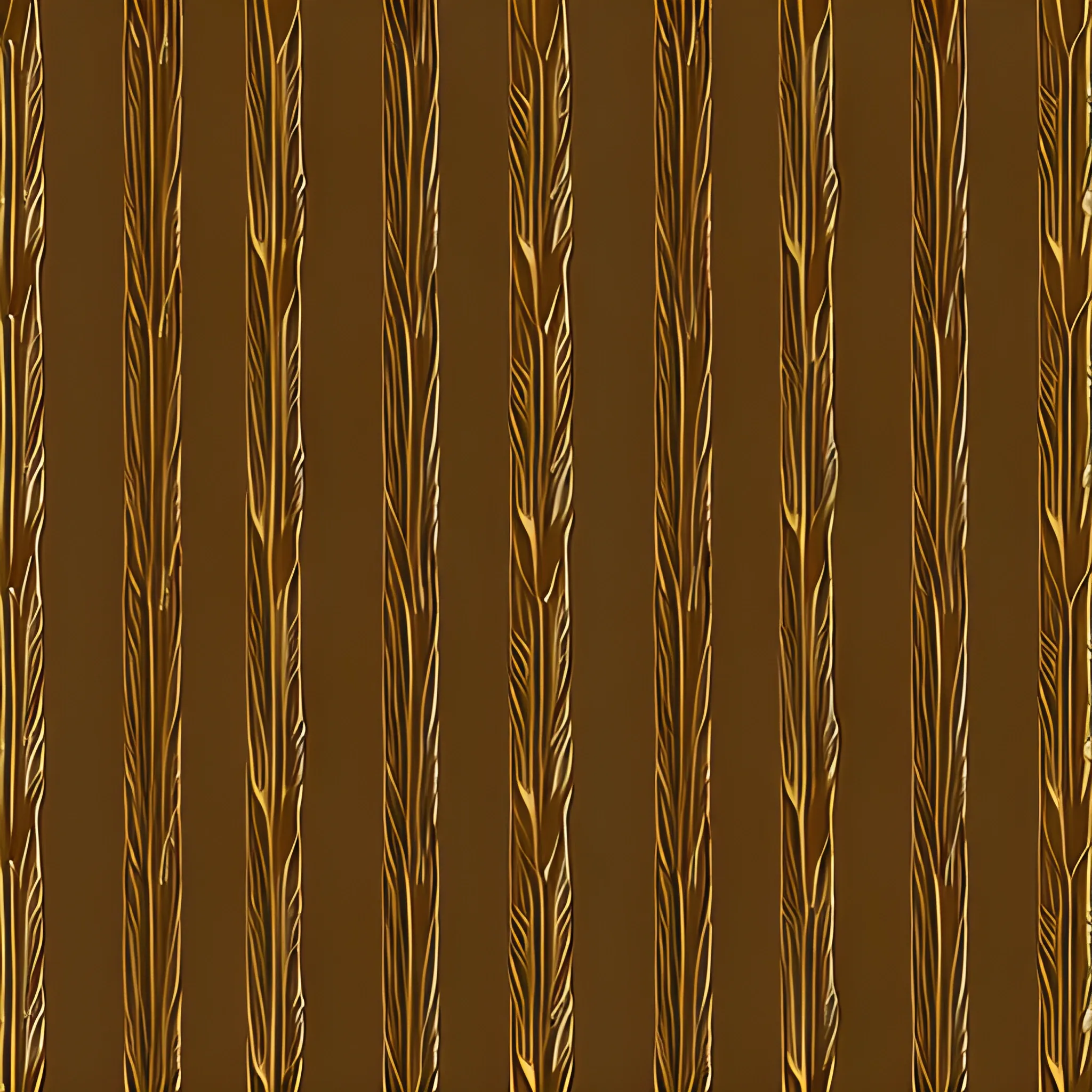 light brown background. small dark brown pine tree pattern.