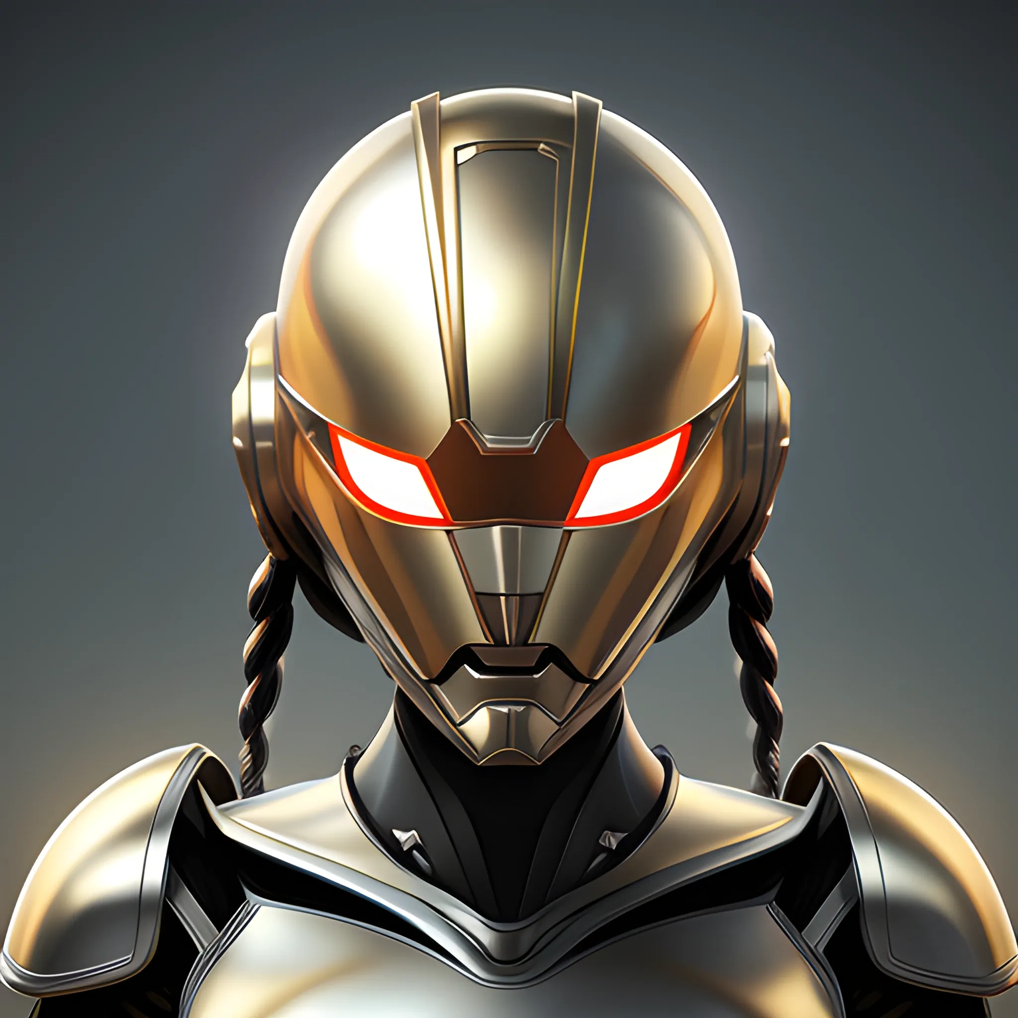 helmet fantasy art mask robot stylized digital illustration sharp focus, elegant intricate digital painting artstation concept art global illumination ray tracing advanced technology chaykin howard woman dreads make up sexy face 