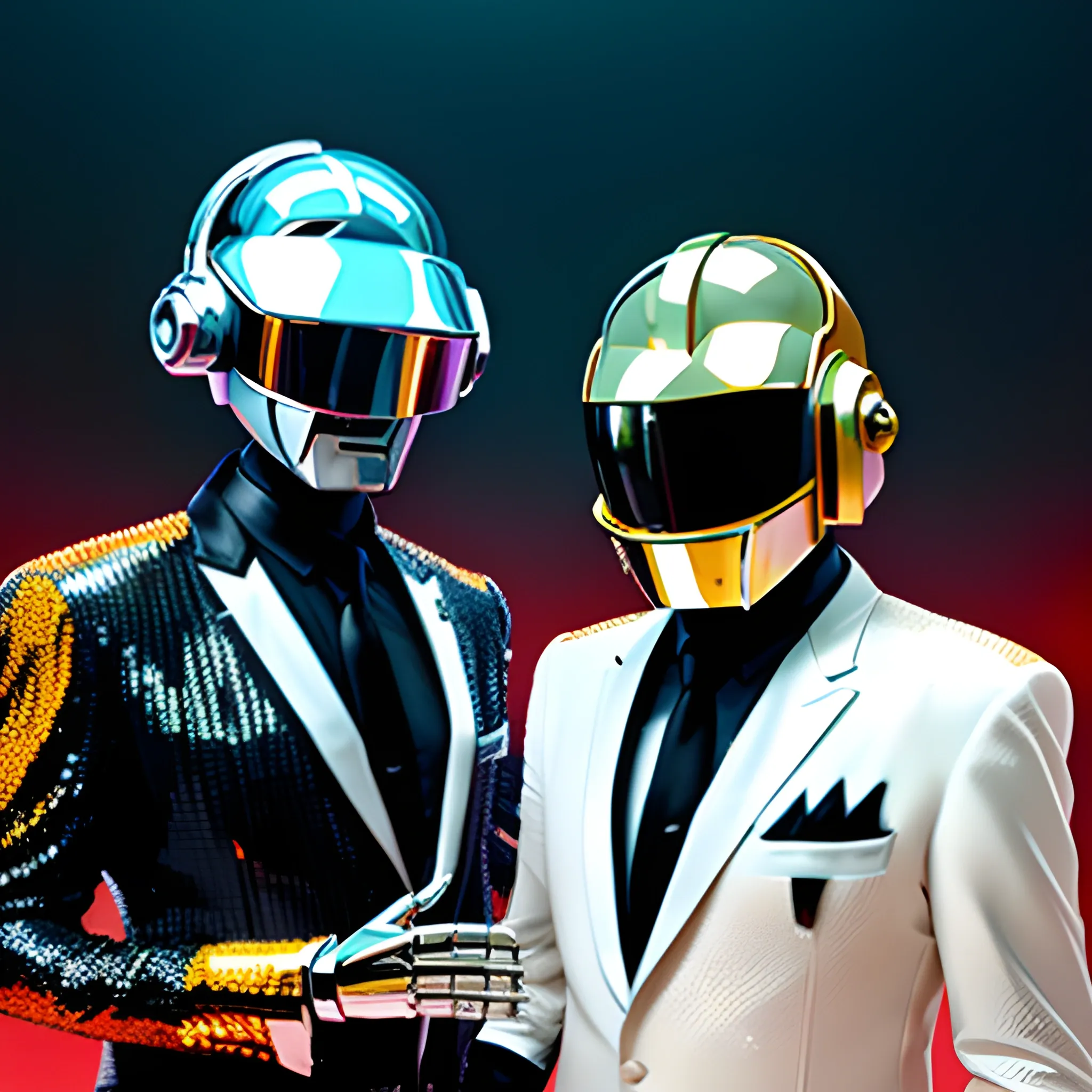 daft punk with a merengue band in dominican republic
