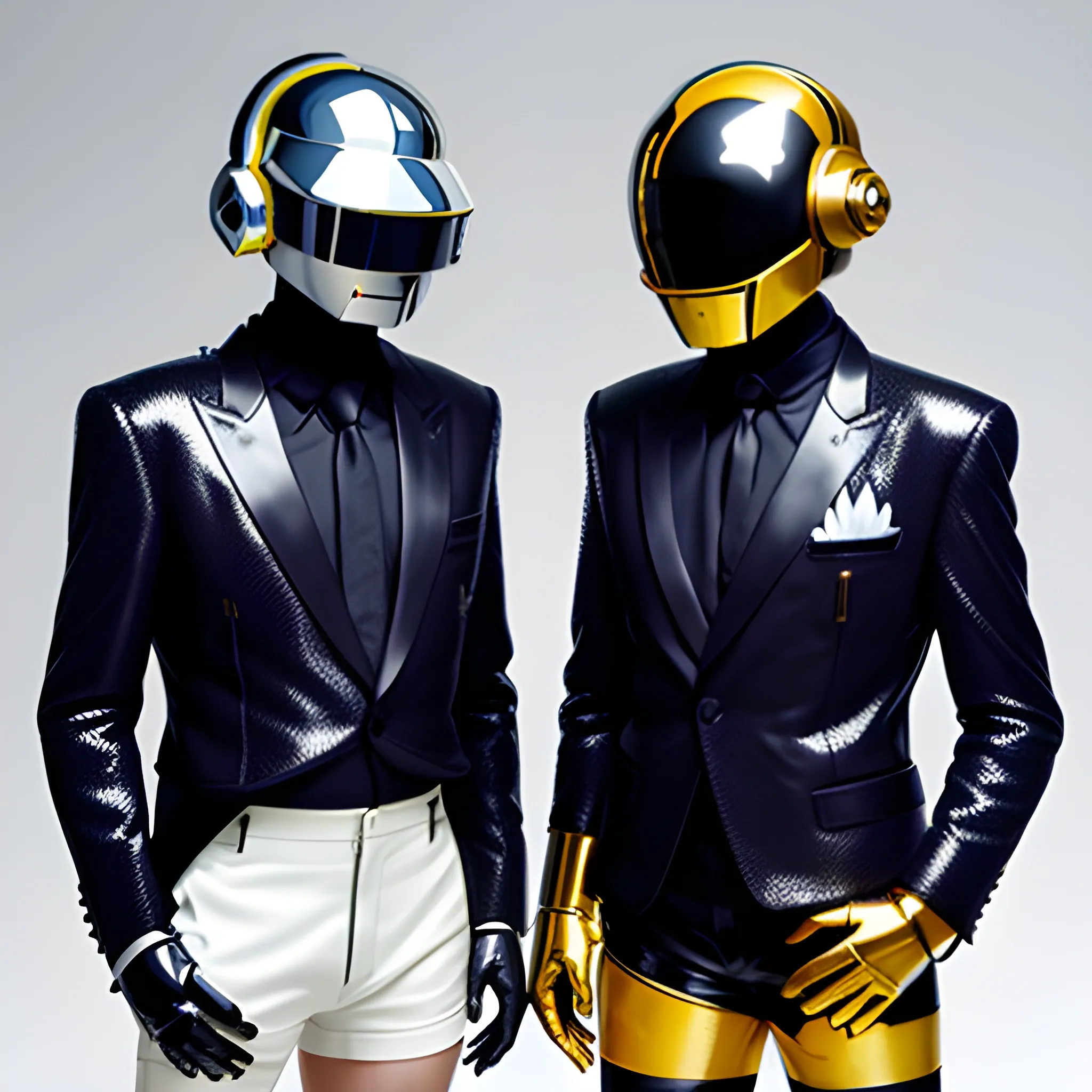 daft punk wearing shorts

