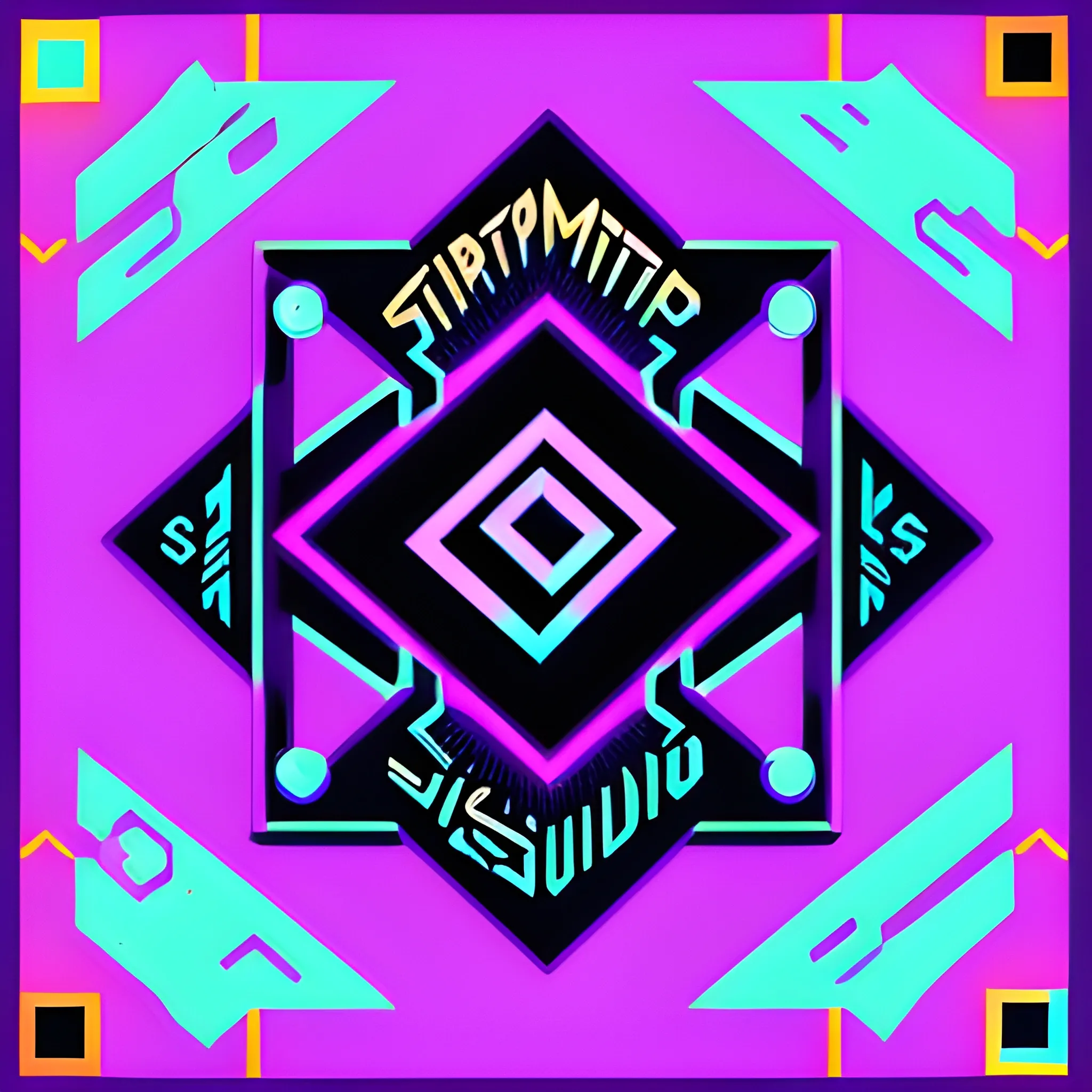 Logo for the Bitmetric studio game development studio, Trippy