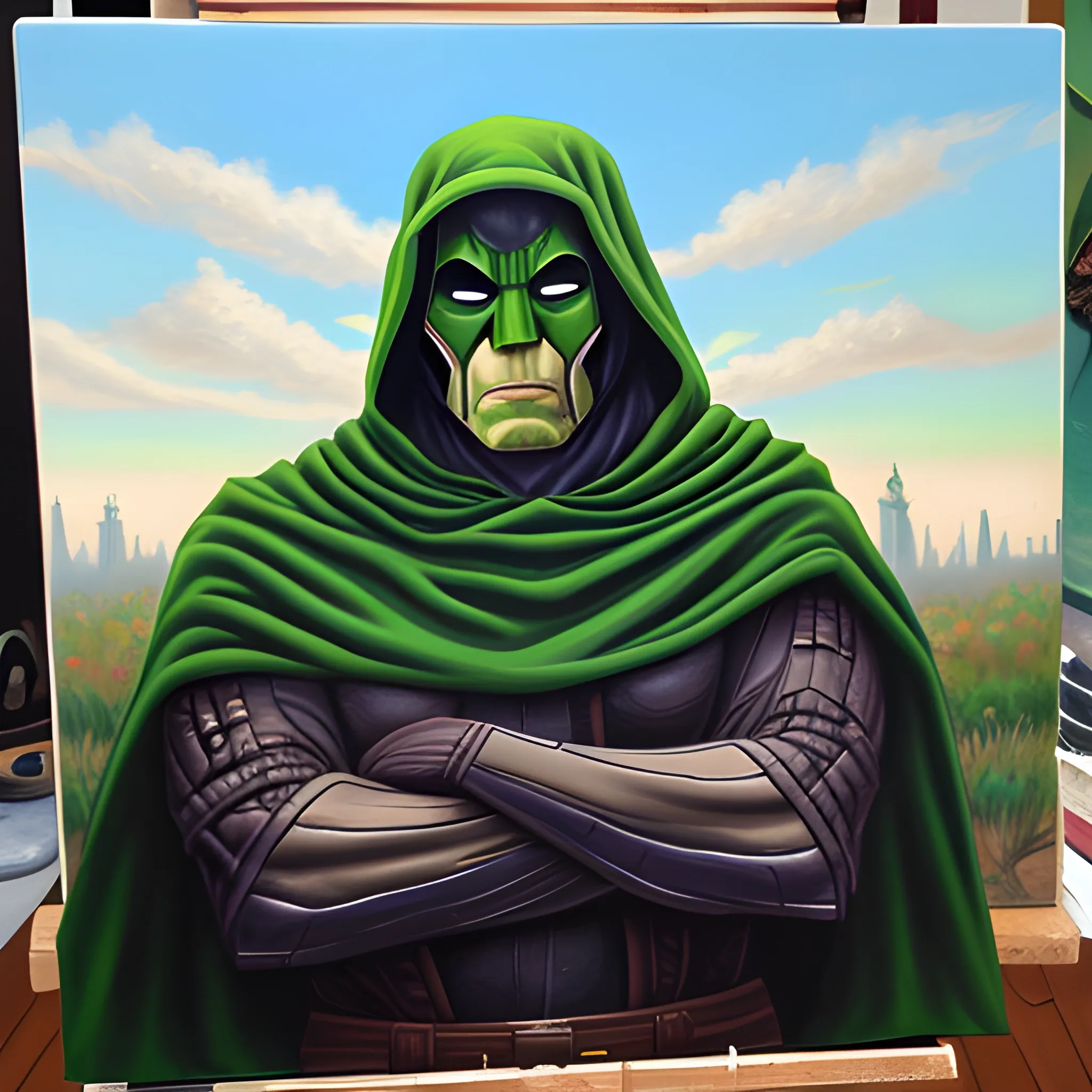 dr doom, Oil Painting