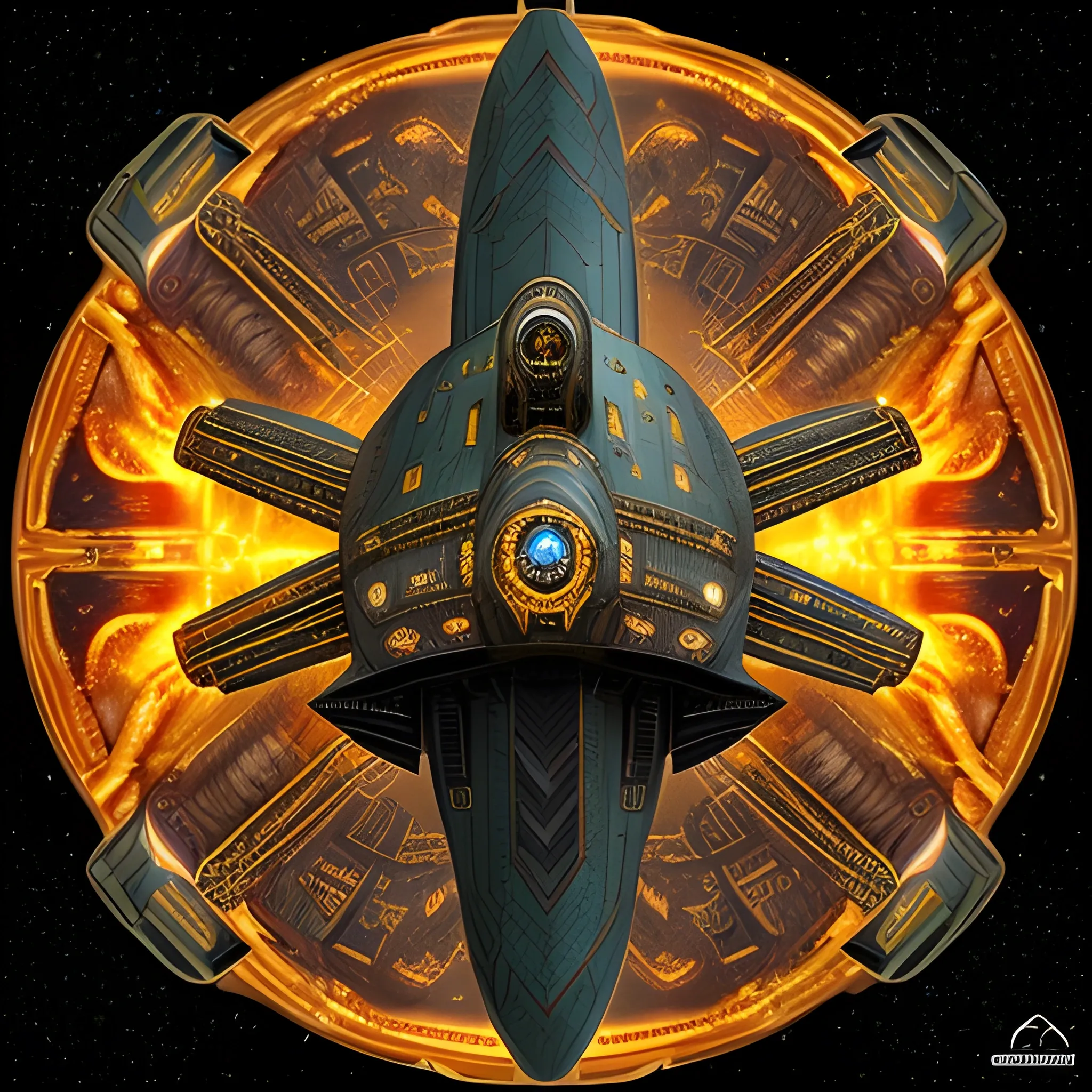 Splendor unfolds, illustration depicting a G'Quan Class Cruiser from Babylon 5 adorned in gold and matte green, silhouette outlined by integrates gears, levers, matte gold, intricate patterns against a dark metallic body, integrated into a brilliant 4D space environment featuring parallelogram-shaped sections, winged nacelles in echoes of USS Enterprise, a mystic castle with 10-mile long drawbridge over a huge lake, to the rest of civilization. <lora:USS Enterprise:1.0> A starship of Matt Jeffries 's designs with a steampunk,& metallic wired constructed style,very intricate details, aesthetic.The ship is adorned with gold gears, levers,&exact patterns, contrasting with its dark metallic body.Background has many stars,distant ships, a comet, nebula, & an Earth-esque planet.750k UHD 4D. (((<lora:DeeSciFi:1.0> <lora:USS Enterprise:1.0>))). Mammoth size Cheeseburger pizza, with sausage, pepperoni, salami, dried tomatoes, pineapple, Canadian bacon, bacon, buffalo style chicken, 2 5 pounds each hamburgers, provolone, mozzarella, Colby Jack Cheese, Pepper jack cheese, Fiesta Blend cheese, Mexican Blend Cheese,mild salsa, green peppers, mushrooms, bell peppers, dried cranberries, 2 tablespoons of cinnamon, and Paul Newman's Vodka Sauce. A curly dirty blonde man 5'6", with a streaky red beard, 180lbs, is sitting at table getting ready to eat this mammoth burger. He's wearing a shirt that has 'Mountain Shine' written on it, in neon green & yellow pattern. 750k UHD resolution 4DA starship of the Design Team of Harlan Ellison, Matt Jeffries, Rick Berman,Mike & Denise Okuda with a steampunk,& metallic wired constructed style, very intricate details, aesthetic.The ship is adorned with golden gears, levers, and intricate patterns, contrasting with its dark metallic body. The background is a cornucopia of stars, distant ships, a comet, nebula, & an Earth-esque planet.750k UHD 4D. (((The starship has nacelles that are joined together like a wing.))). Insanely symmetrical design. Trippy.