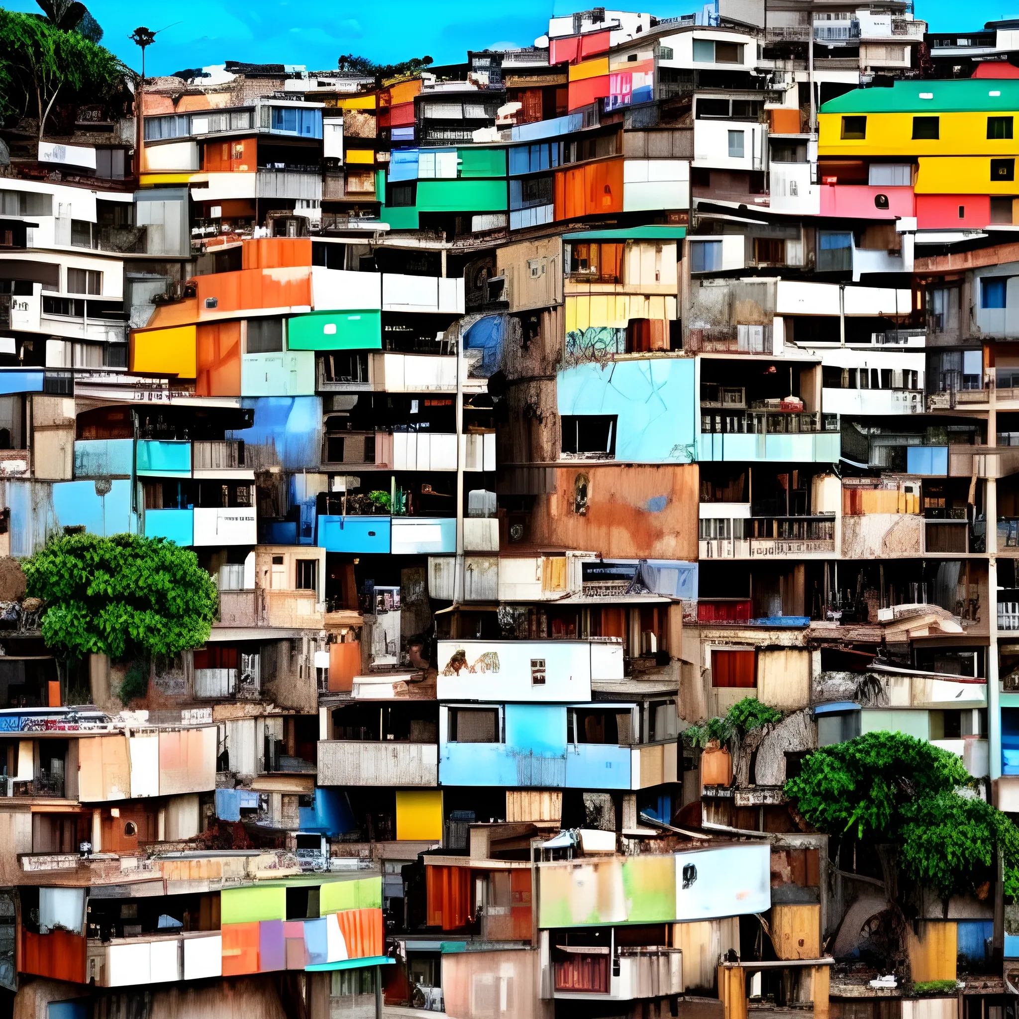 paisaje de las favelas brasil en fiestas musicales