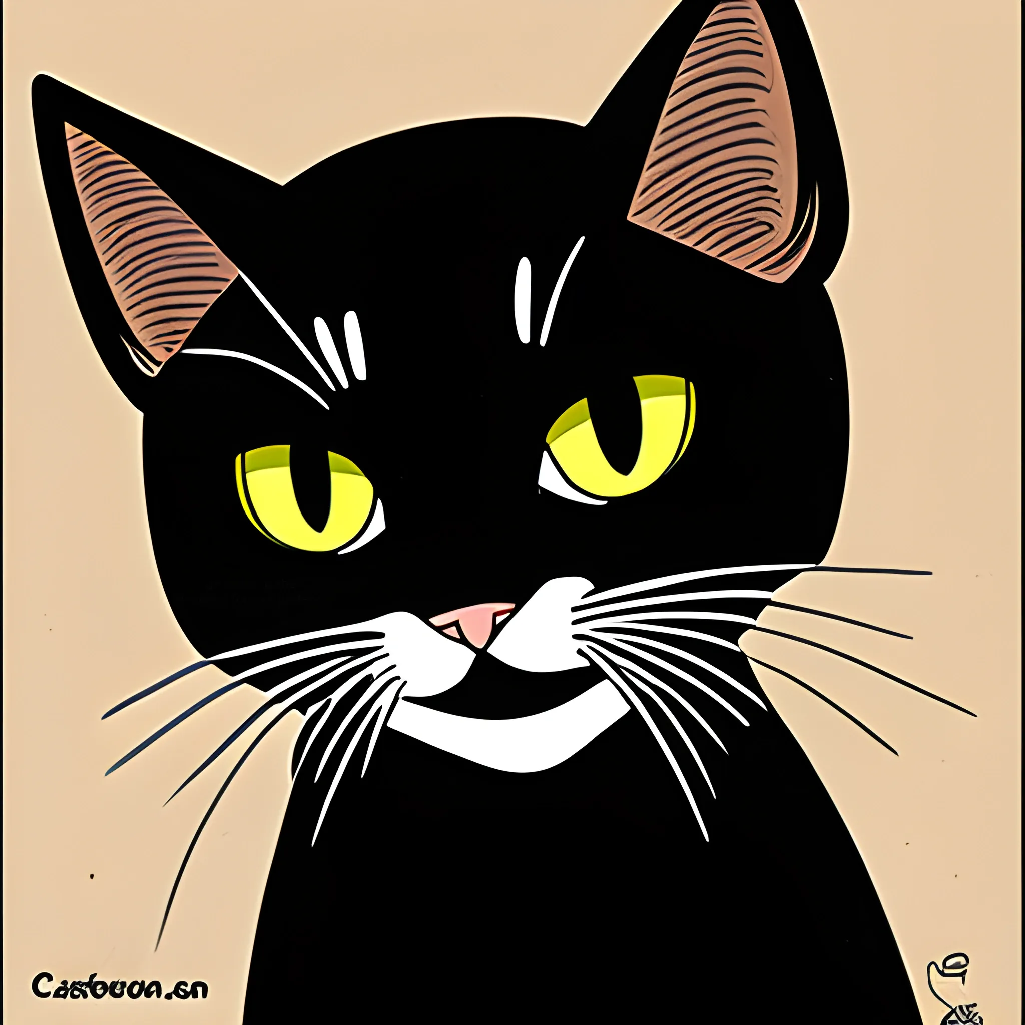 gato negro, , Cartoon