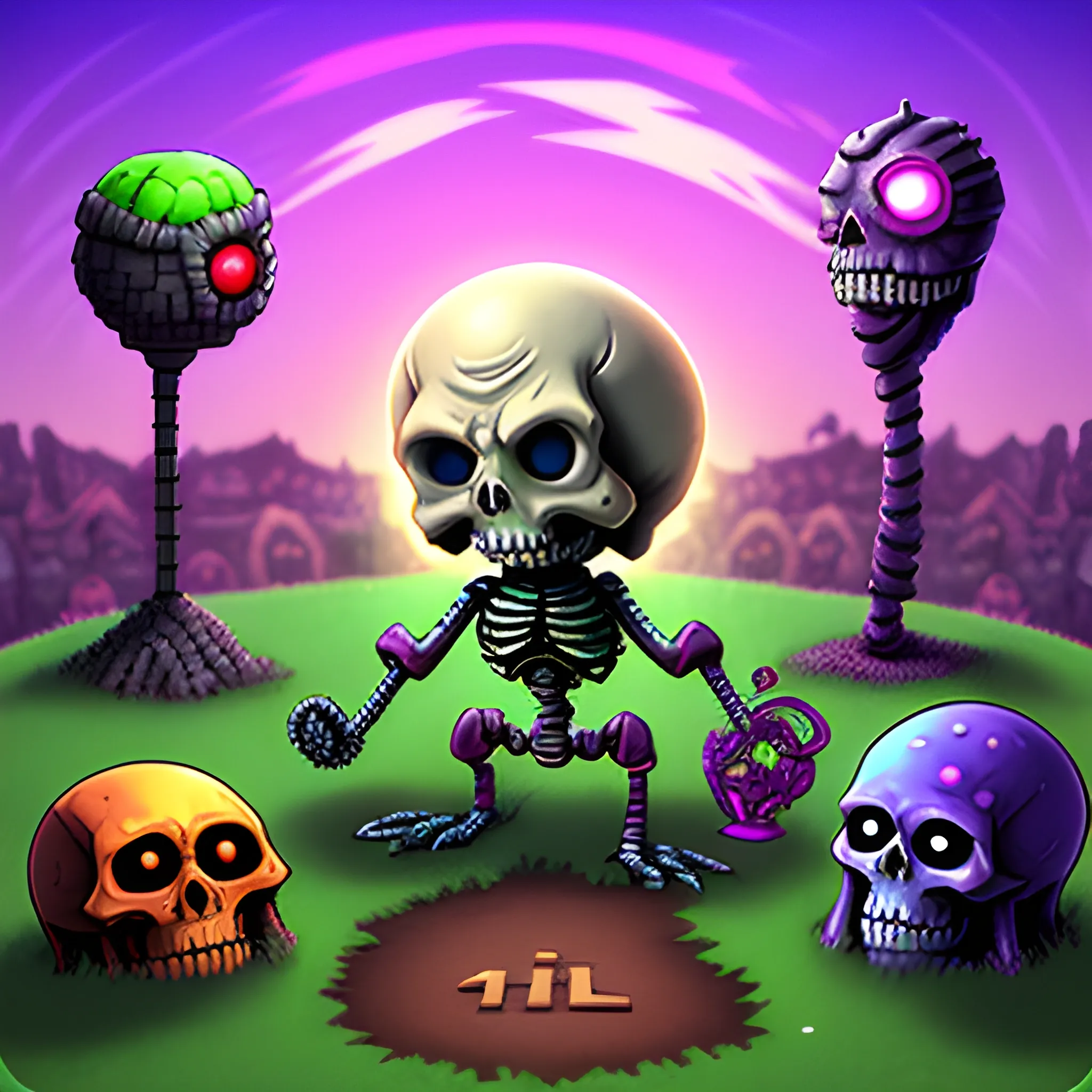 terraria, skeletron, 3D