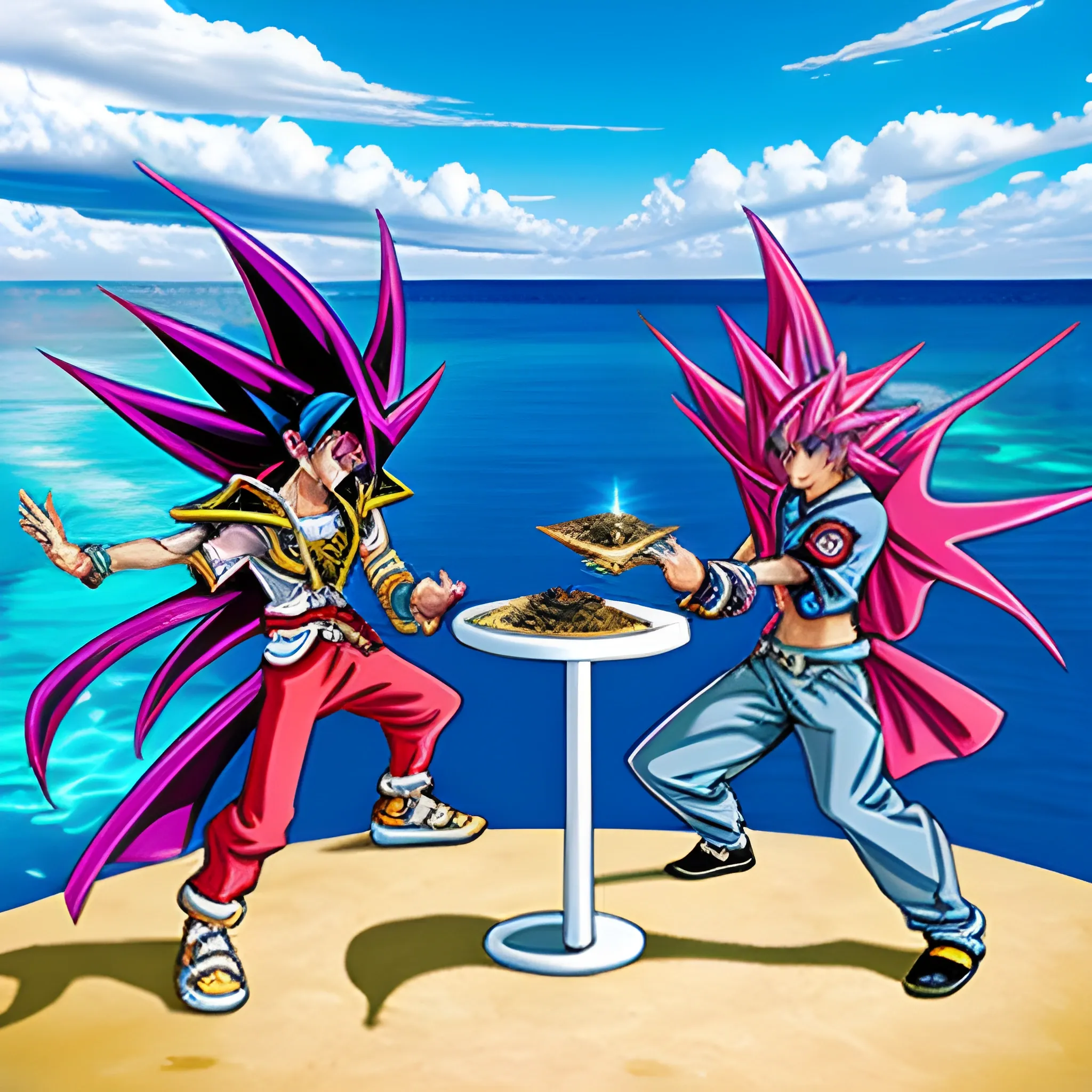 duelistas de yugioh en una isla, Trippy