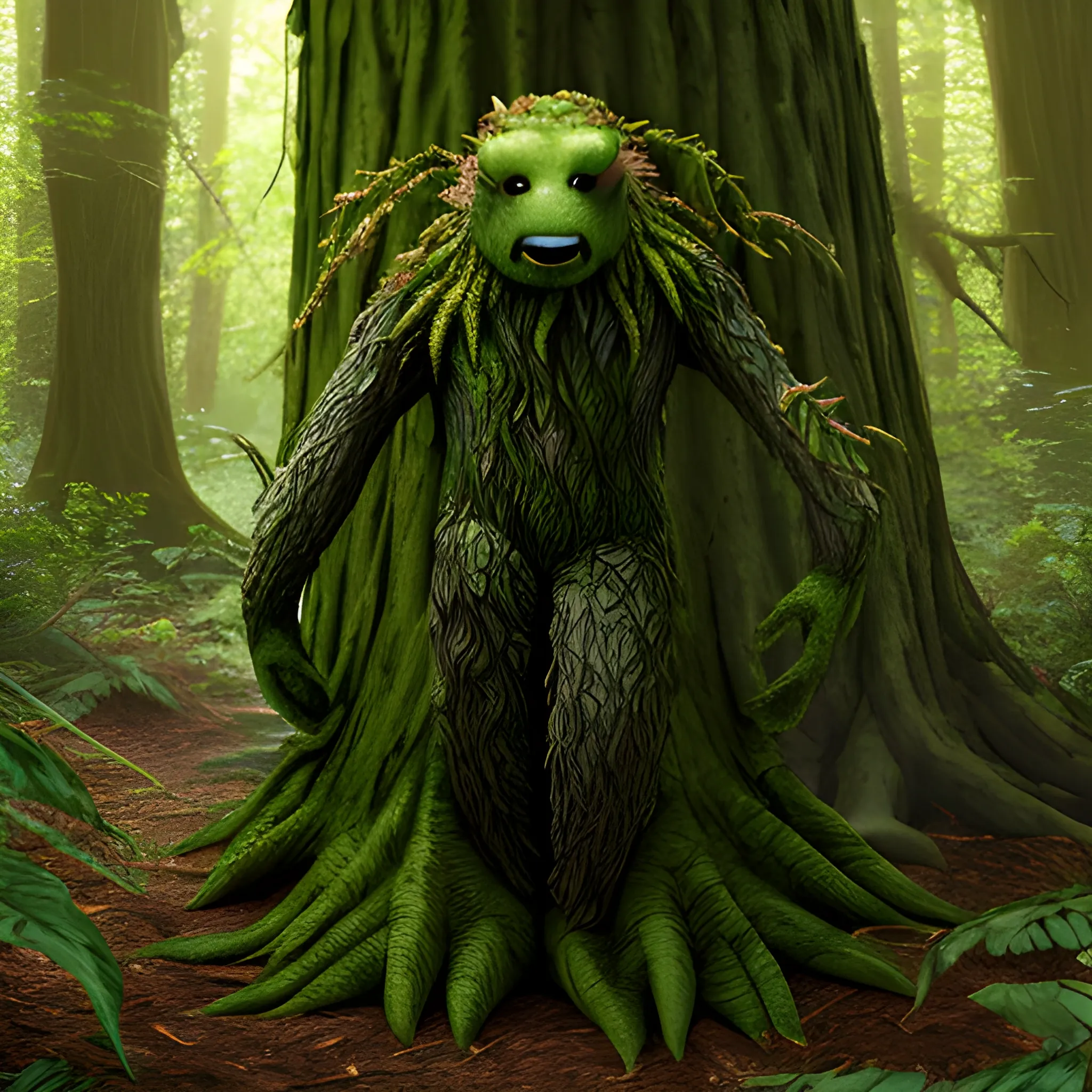 Ent creature, in the forest