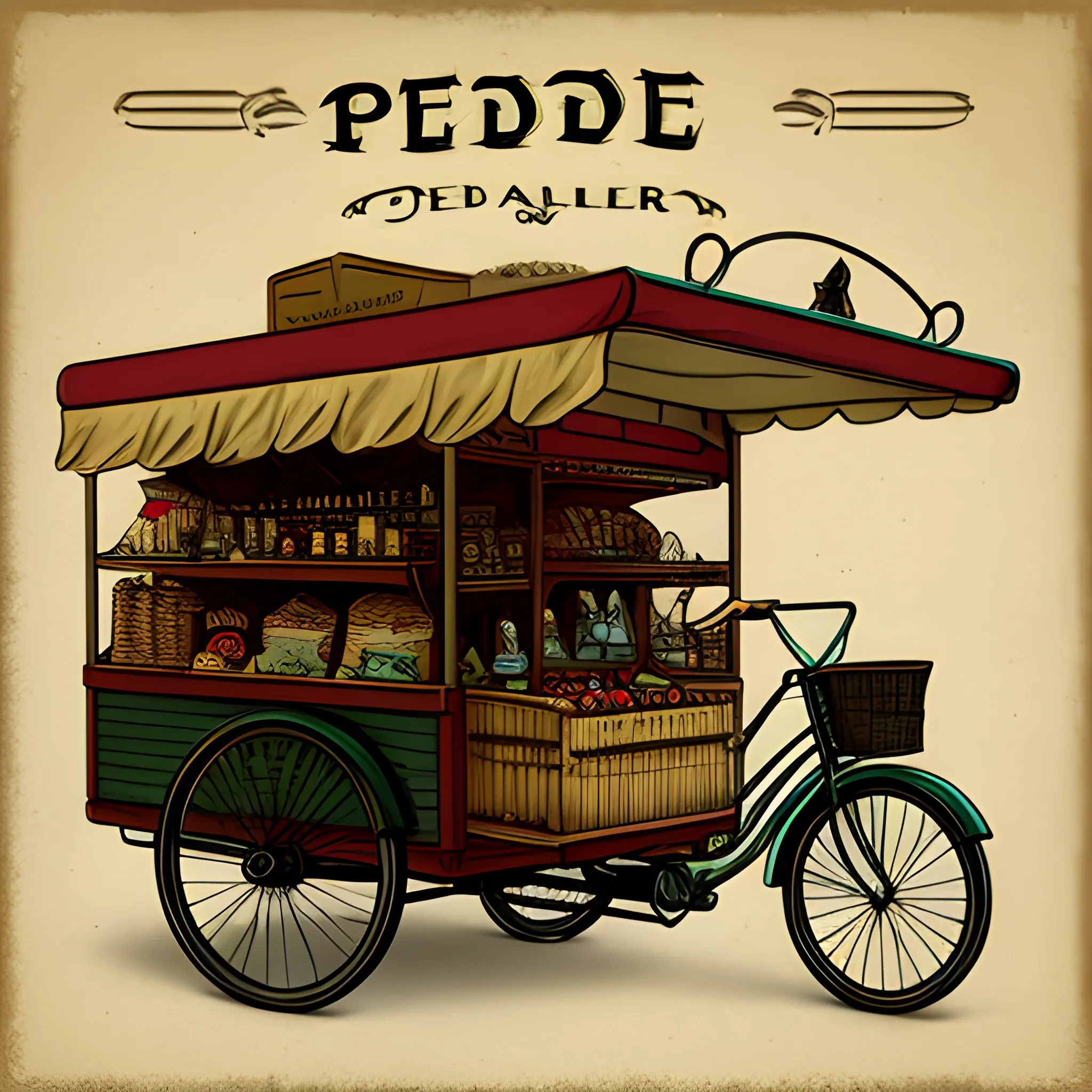 peddler, nostalgia, logo