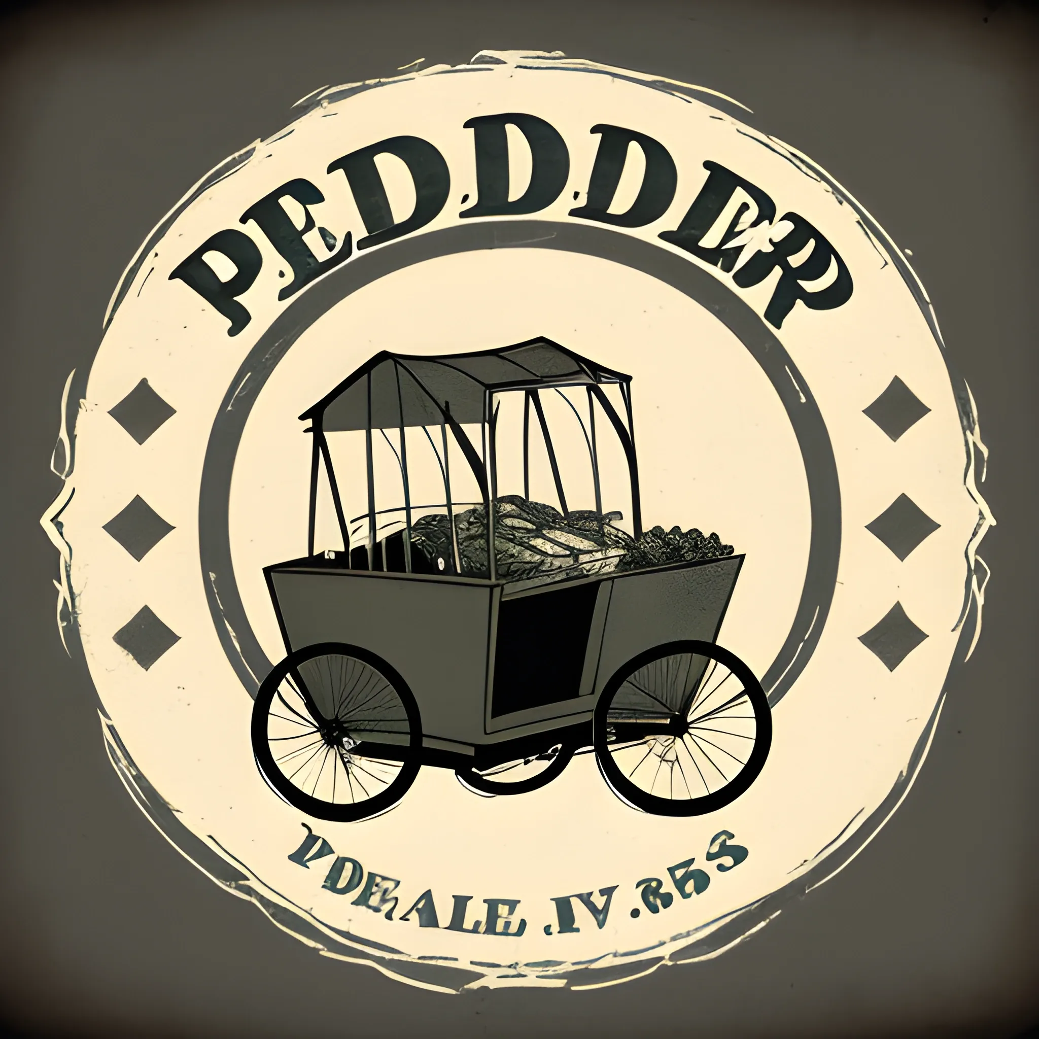 peddler, vintage, logo
