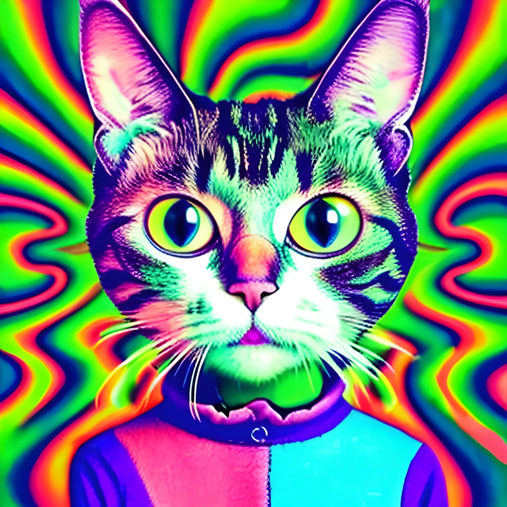 silly cats , Trippy