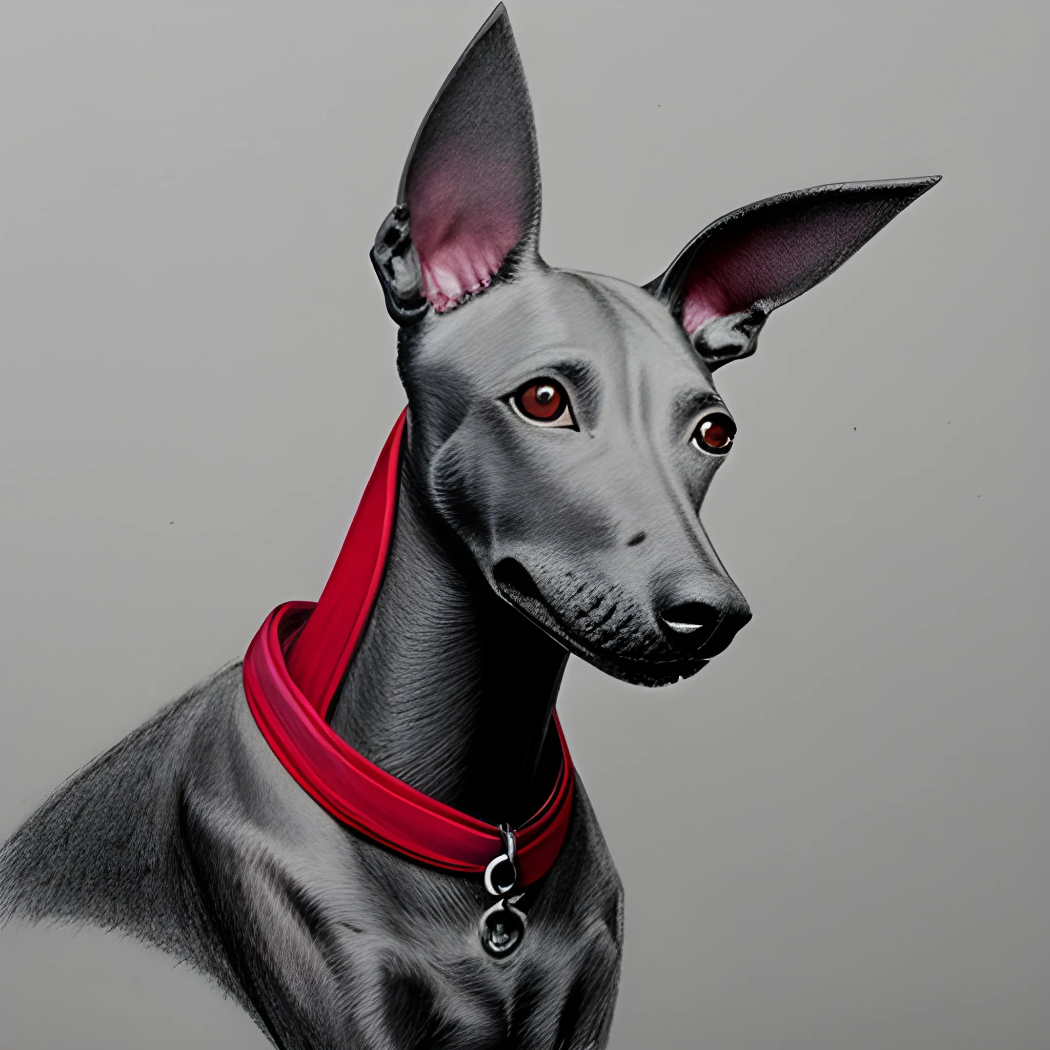 xoloitzcuintle animado posando, Pencil Sketch