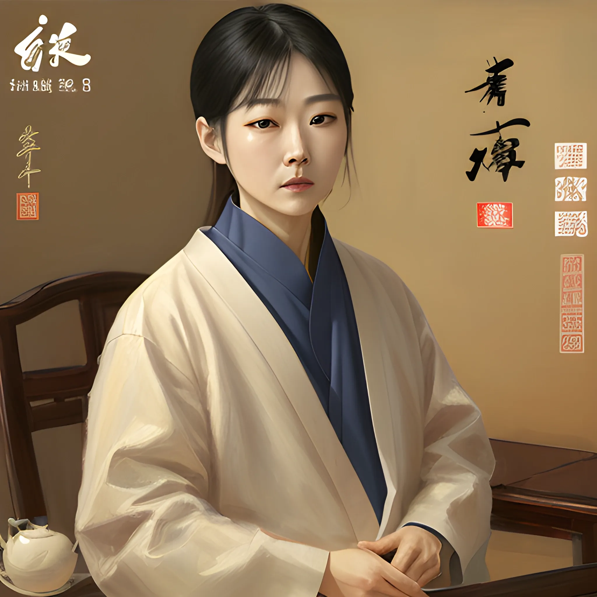 大门口乡愁元素打卡展示, Oil Painting，趣味