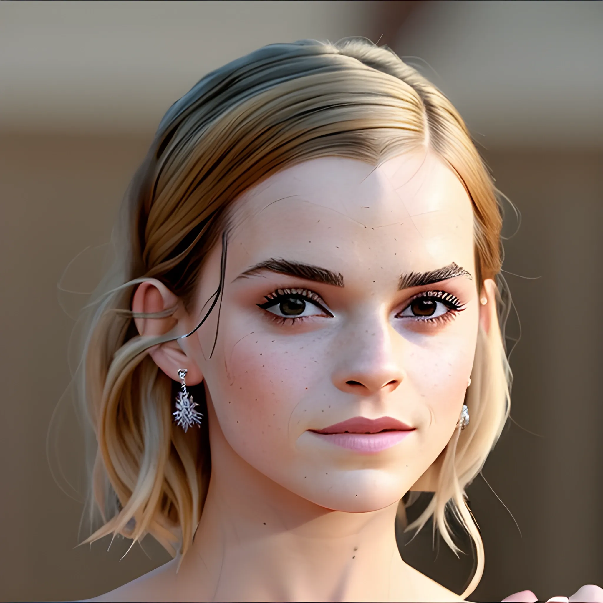 dulsura de emma watson,la cara de margot robbie,
senos de margot robbie piernas grandes y mas levantados,
cintura ultra delgada, ultra realista, detalles ultra realistas, ultra definidos
posones en los senos parados rosados, trasero perfecto redondo y levantado