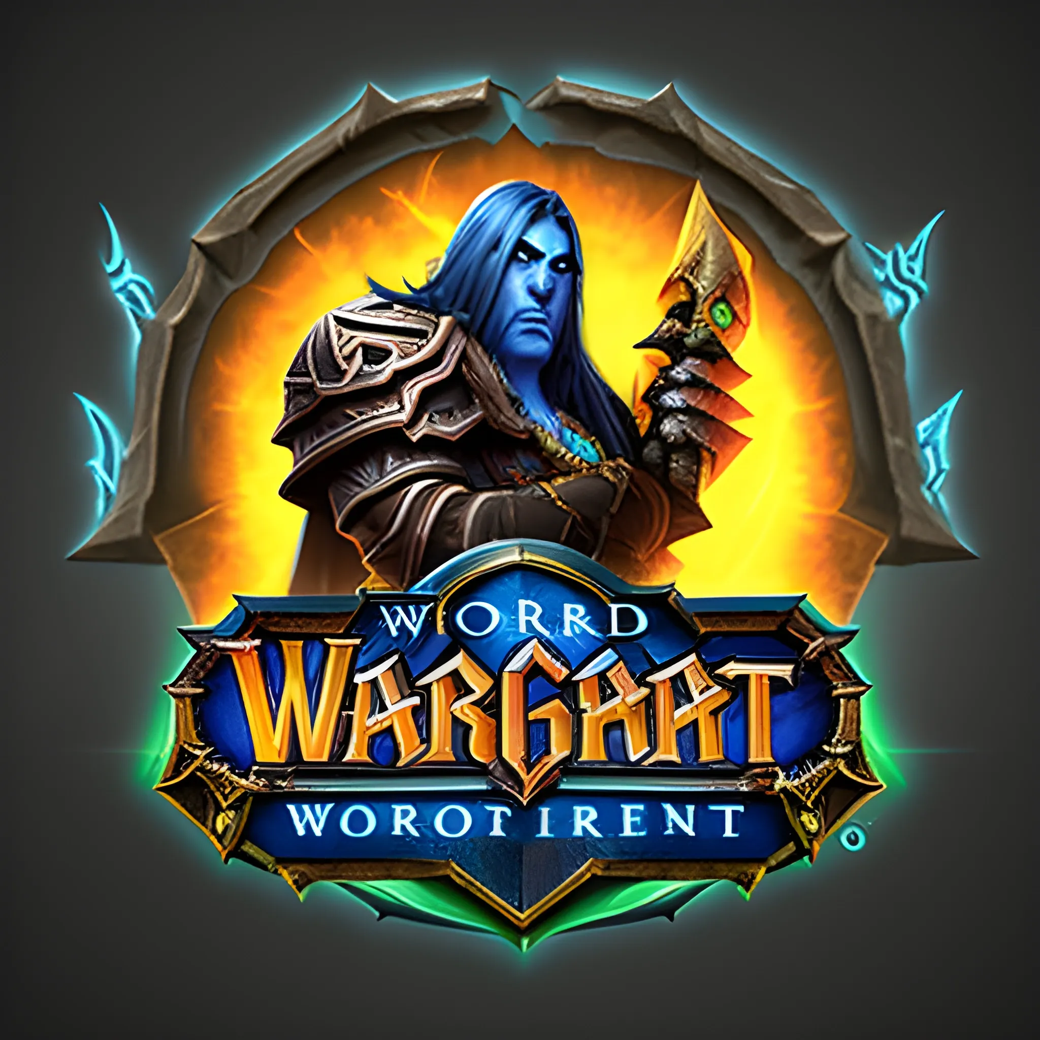 e sport logo World of warcraft with text named FULL CONTROL