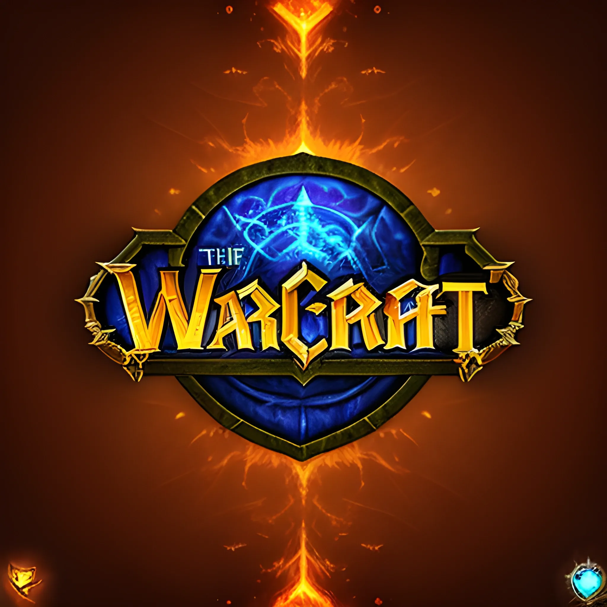 e sport logo World of warcraft with text named FULL CONTROL