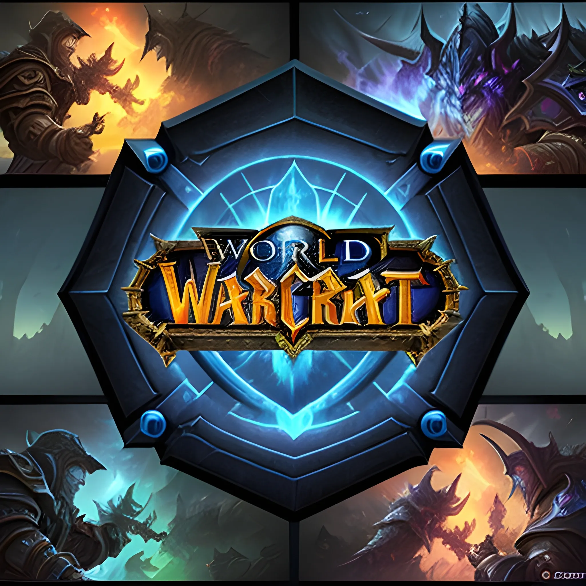 e sport logo World of warcraft with text named FULL CONTROL