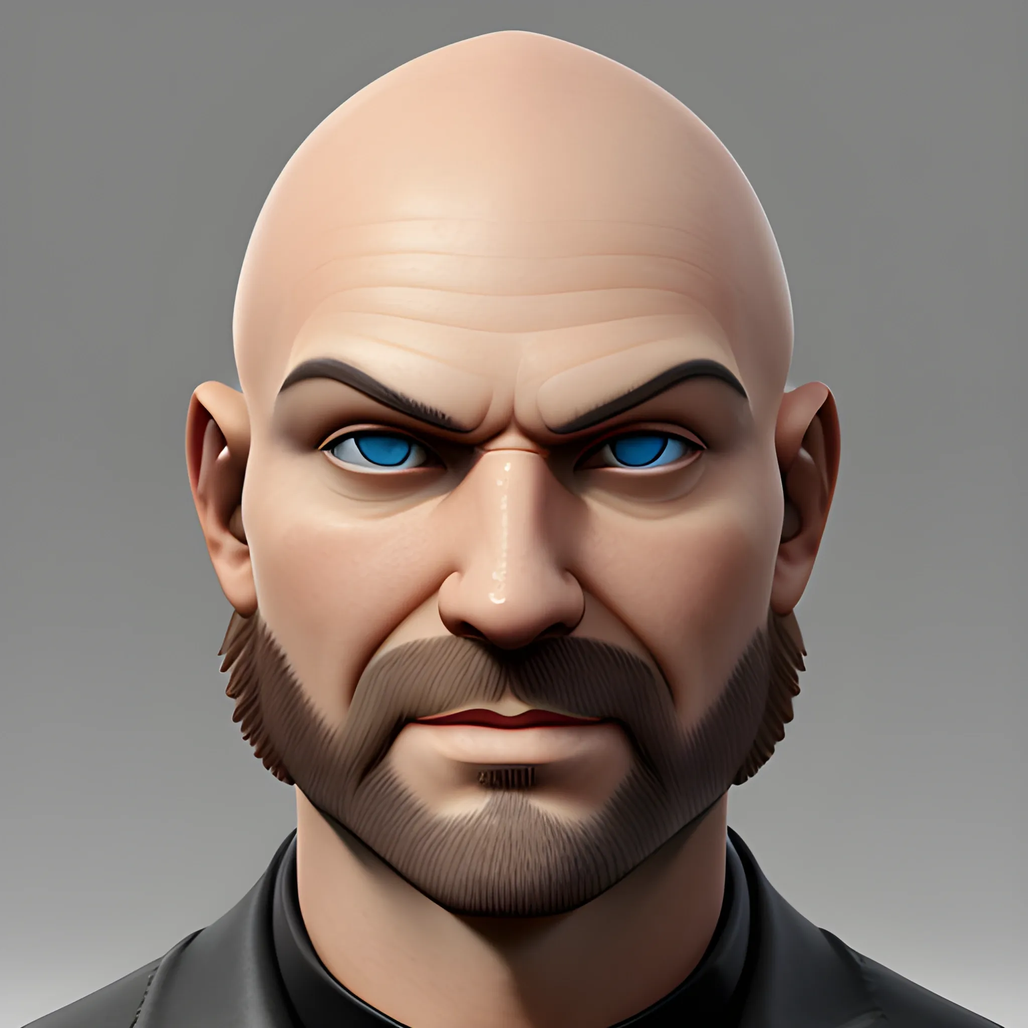 dutch Bald man, 3D avatar