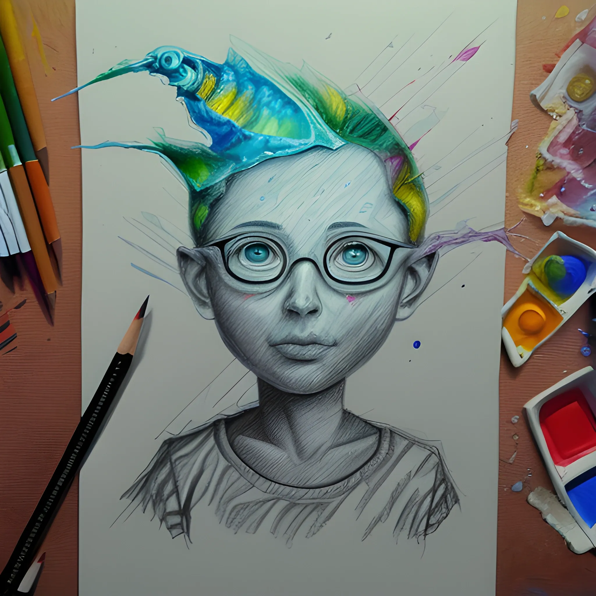 , Trippy, Pencil Sketch, Oil Painting, 3D, Water Color, Cartoon - Arthub.ai