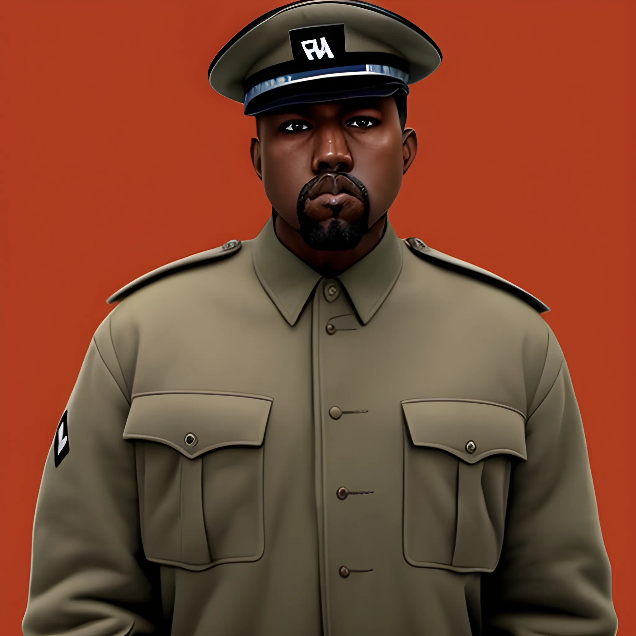 kanye wearing nazi uniform