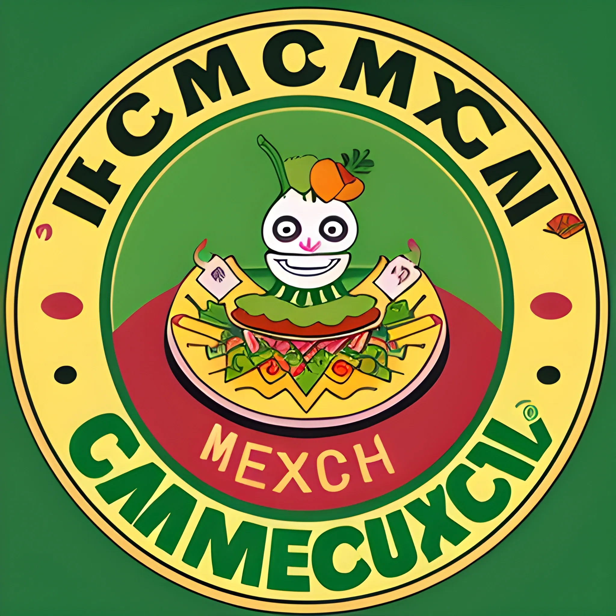 logo de comida mexicana, Cartoon