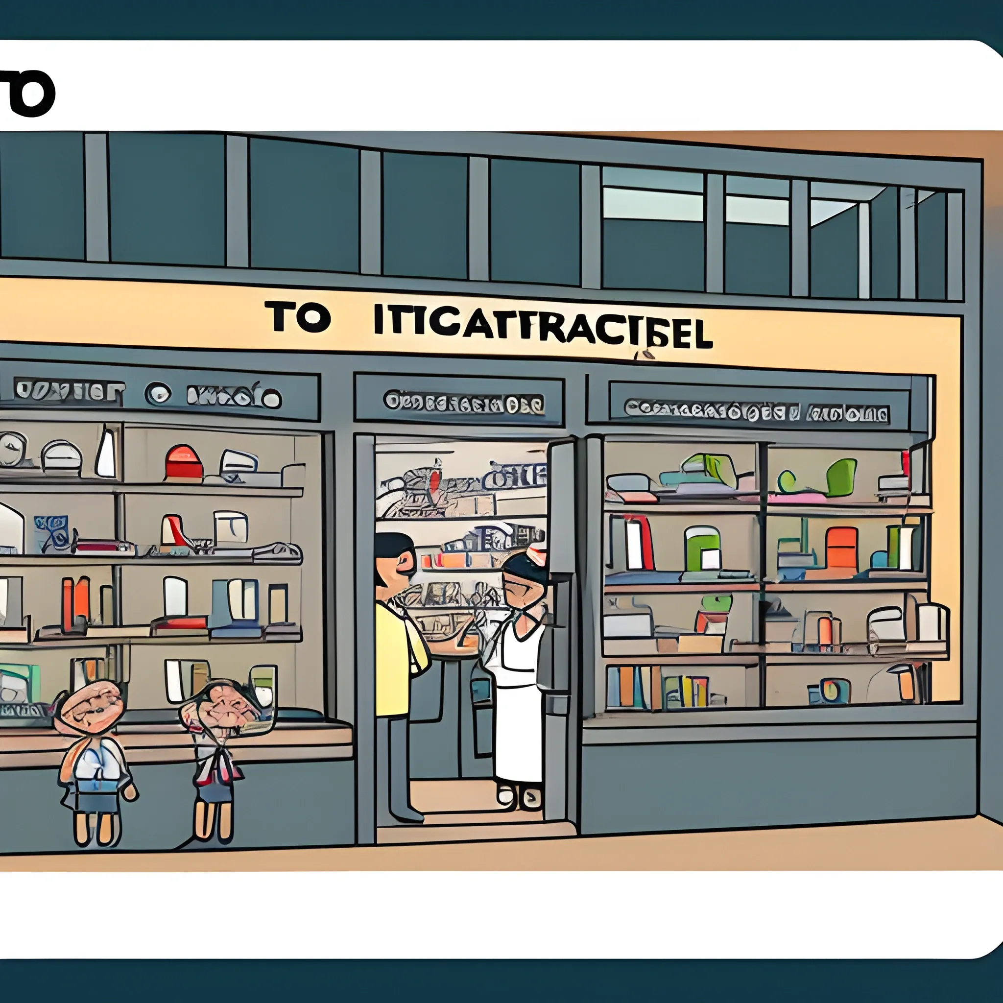 Todito Store institutional image, Cartoon