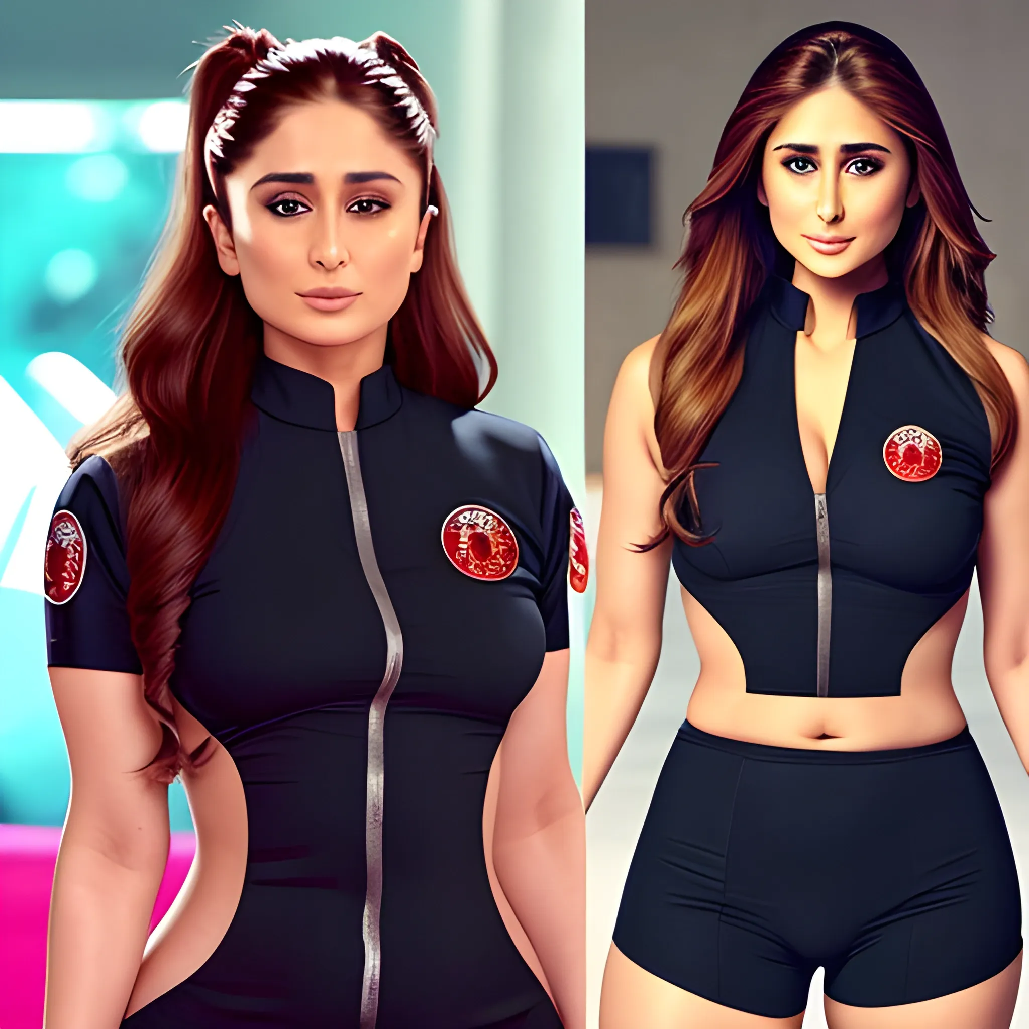 kareena kapoor con uniforme ninja sexy. chat