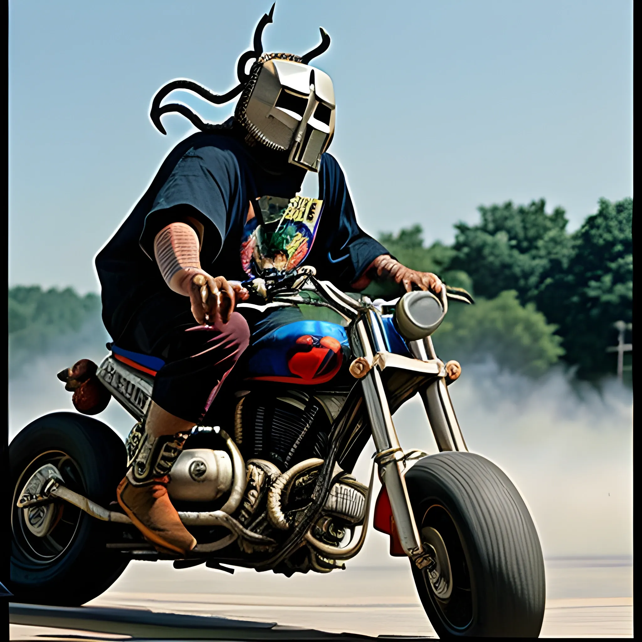 MF Doom doing crazy stunts