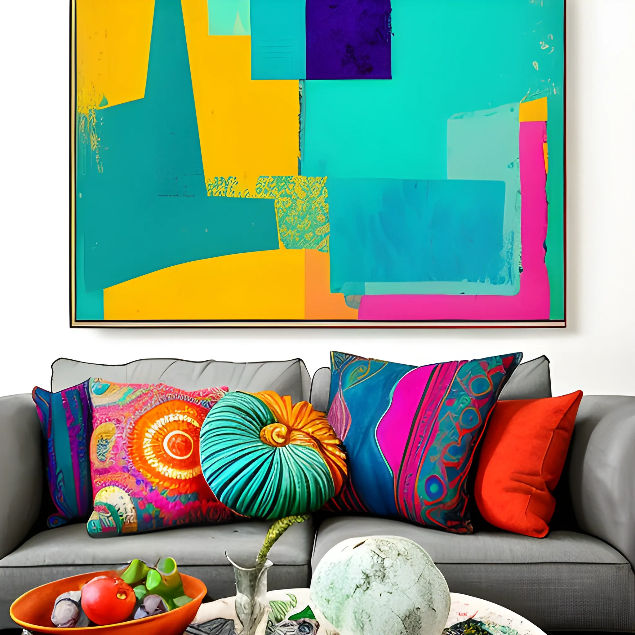 An image in the style of Boho art with refreshing new vibrant colors and shapes without loseing the intergerty of the style while bringing something new and modern., Water Color