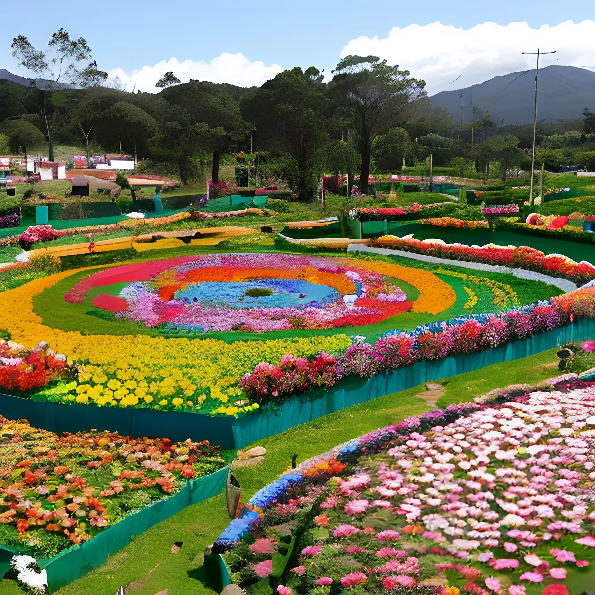 un campo de flores nativas de santa cruz
