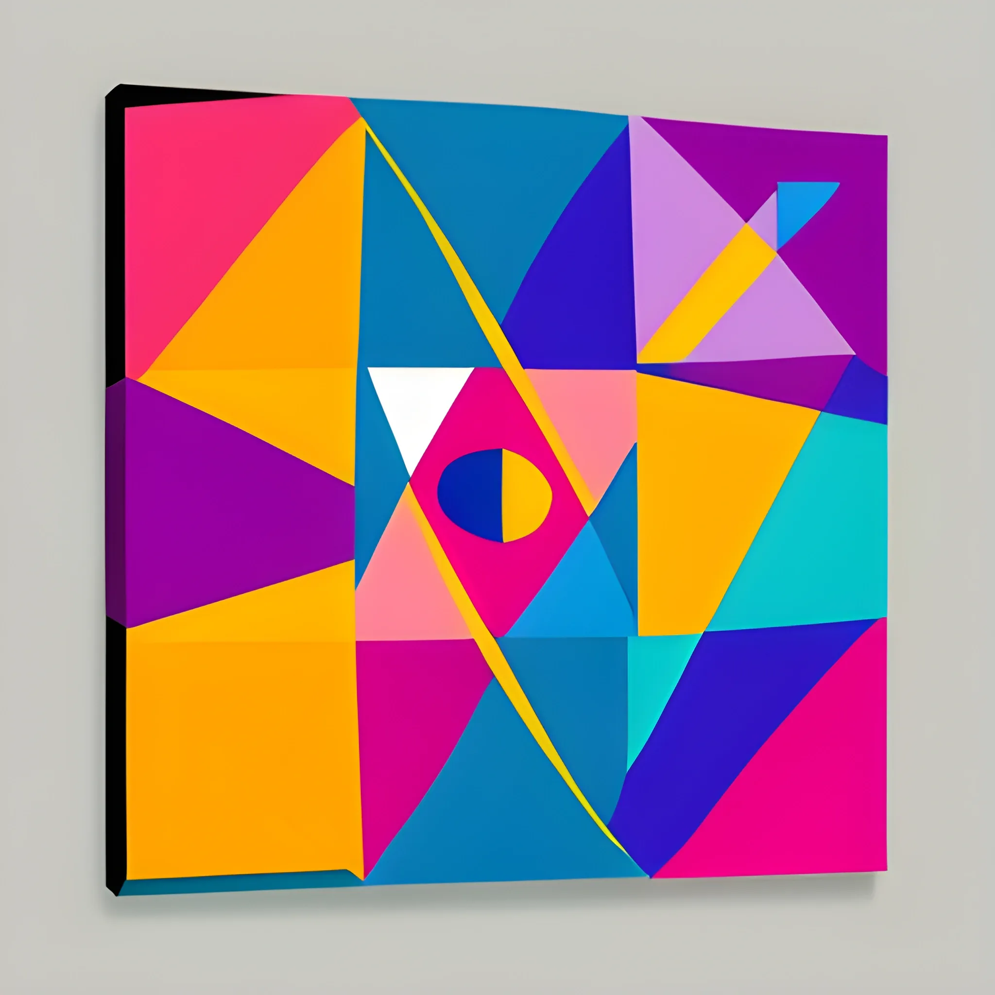 arte abstracto con figuras geometricas