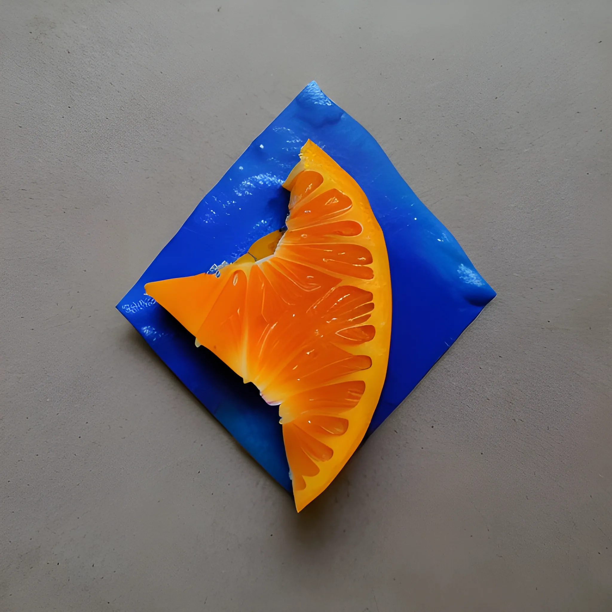 FORMA DE UM FOGUETE DE COR LARANJA COM FUNDO AZUL ESCURO SAINDO DA ATMOSFERA