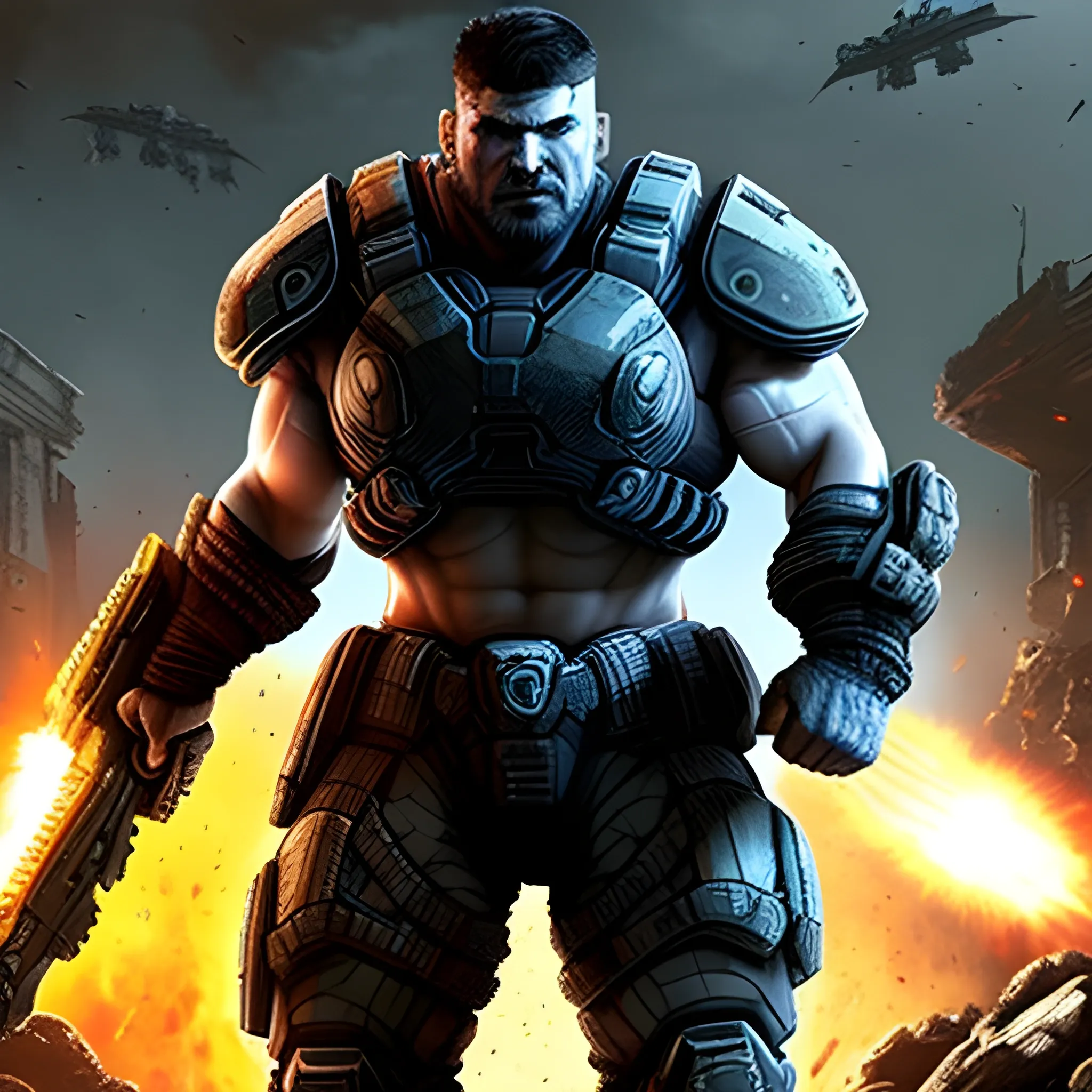 Marcus fenix de gears of War como si formará parte del universo de halo