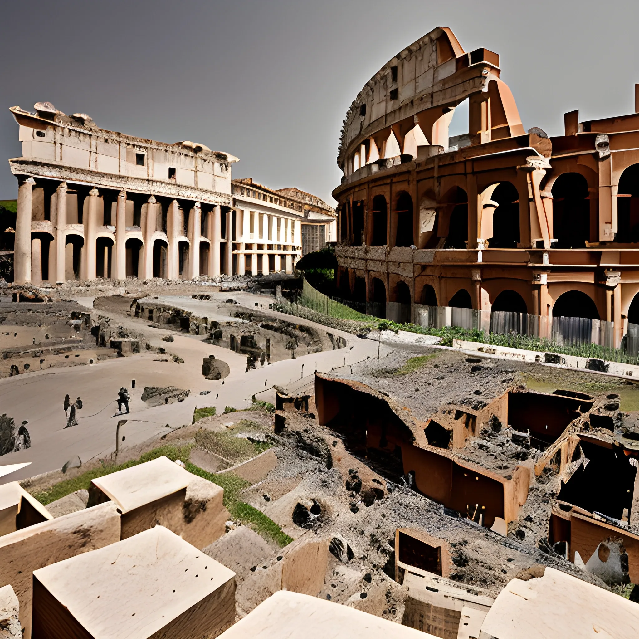 Rome: from the dust, you rose, and to the ashes, you fall.