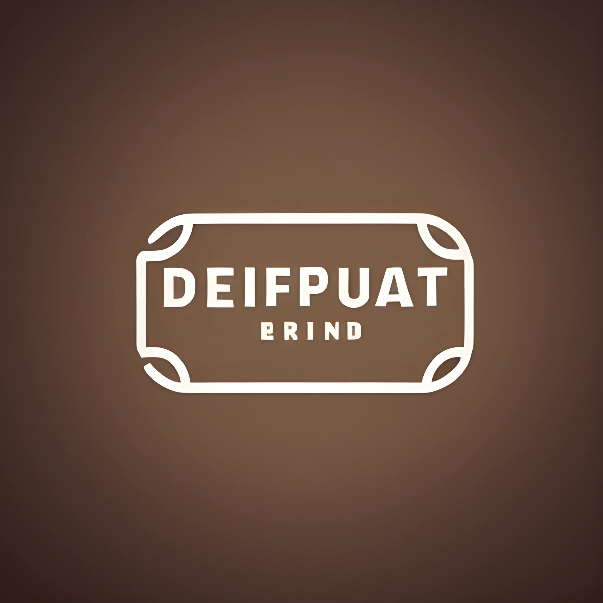 minimalistic logo for a coffee shop with the name “Depot”, and associated with railway tracks
