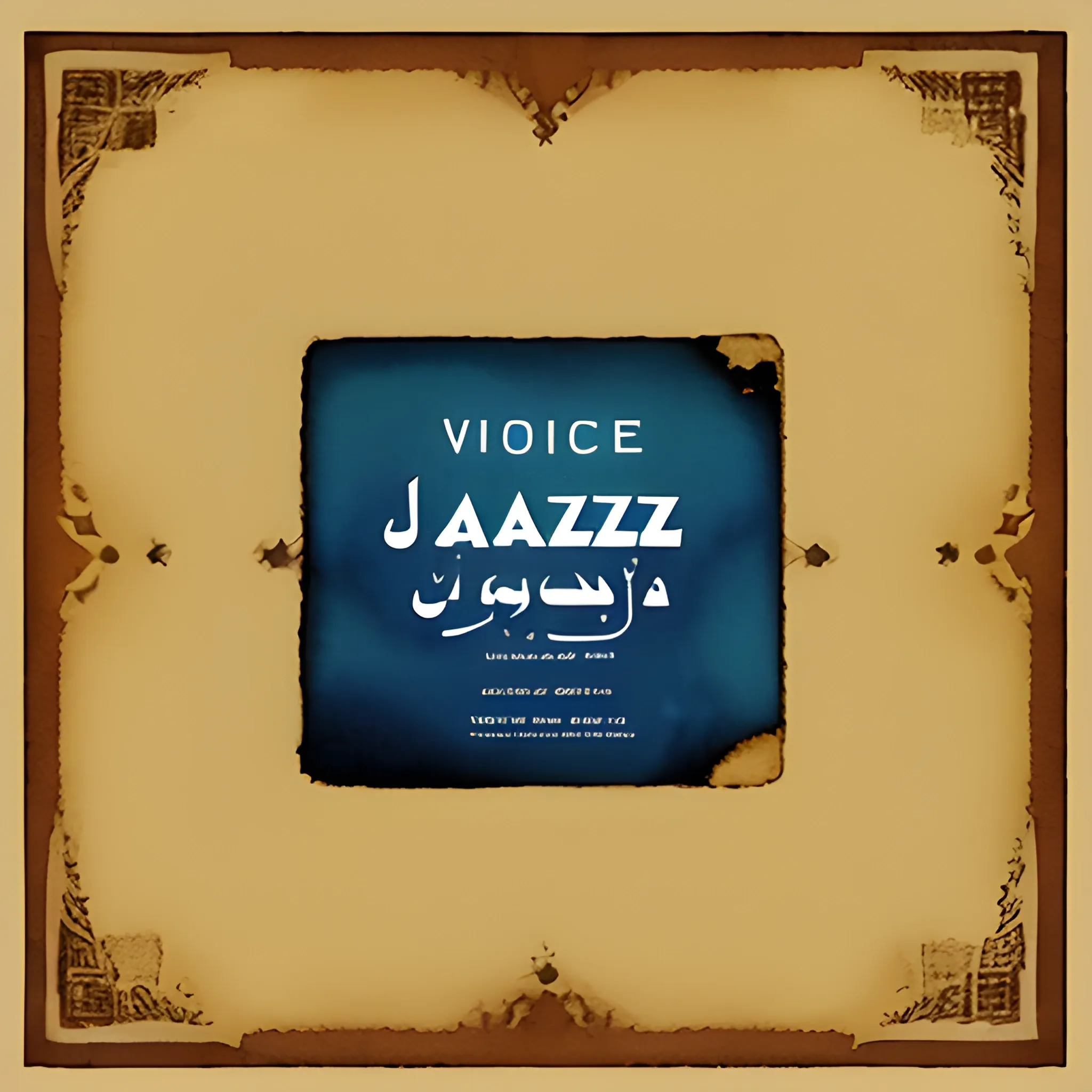 square CD cover of the music studio "Jazz Haven Studio" in the collection "Voice of the Arabian Desert", Water Color