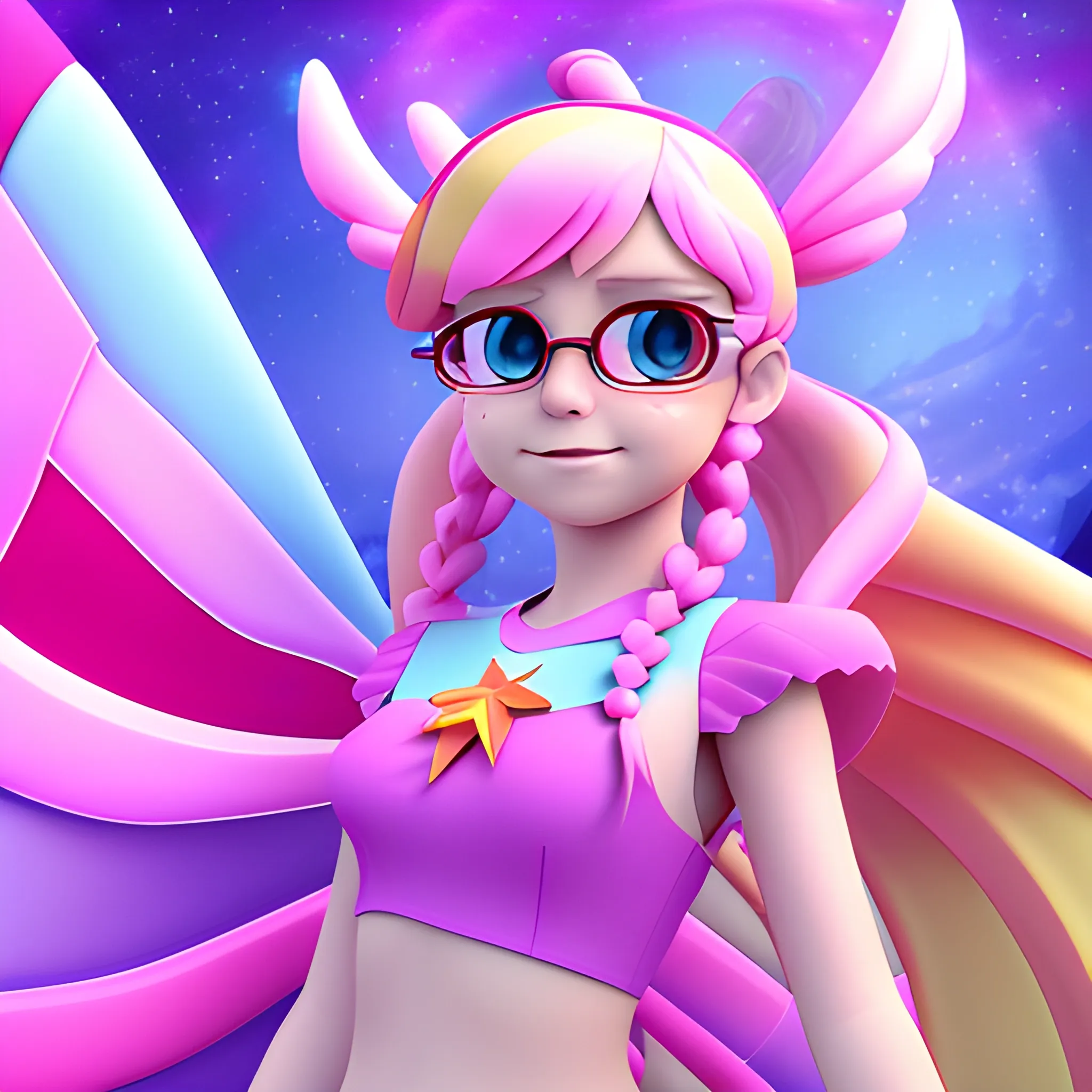 , 3D star butterfly 