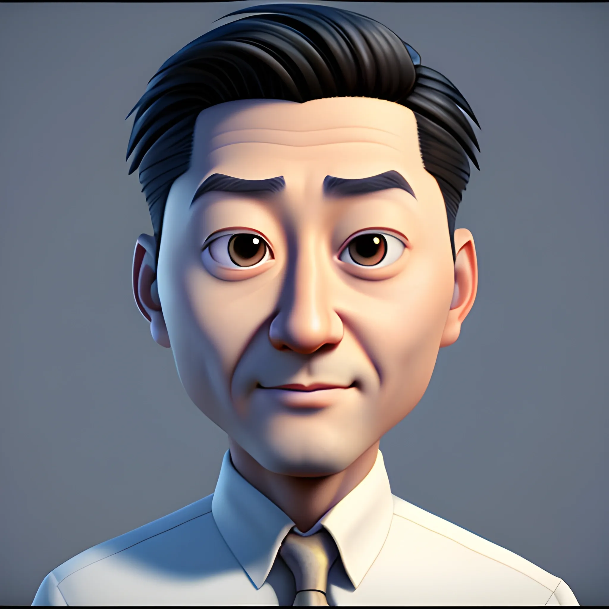 screenshot of justin sun in a pixar movie. 3 d rendering. unreal engine. amazing likeness. very detailed. cartoon caricature.