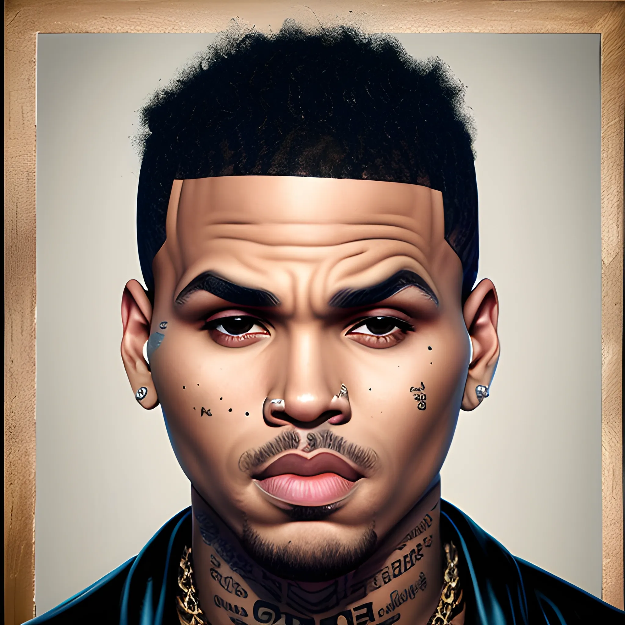 chris brown portrait