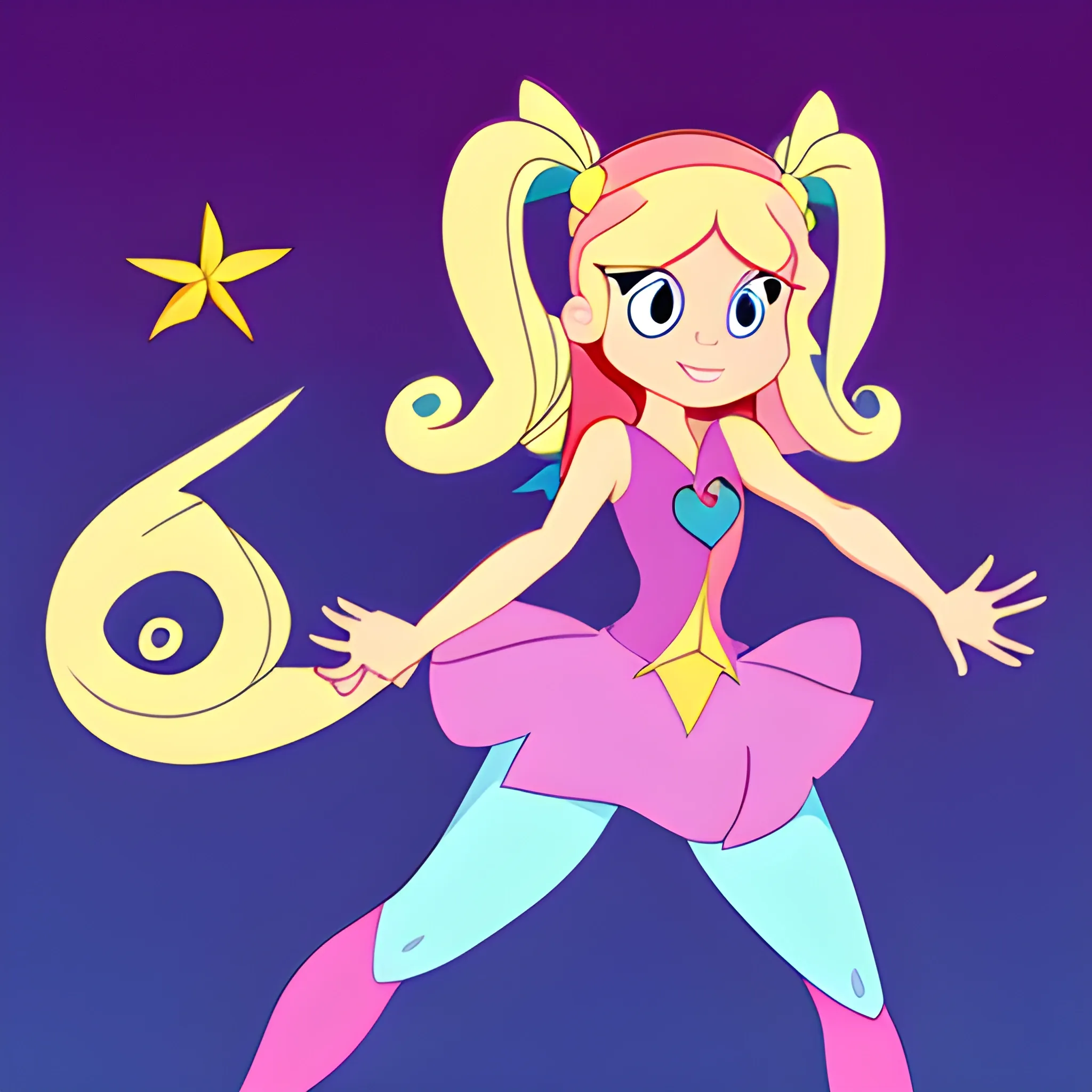 , Cartoon star butterfly 