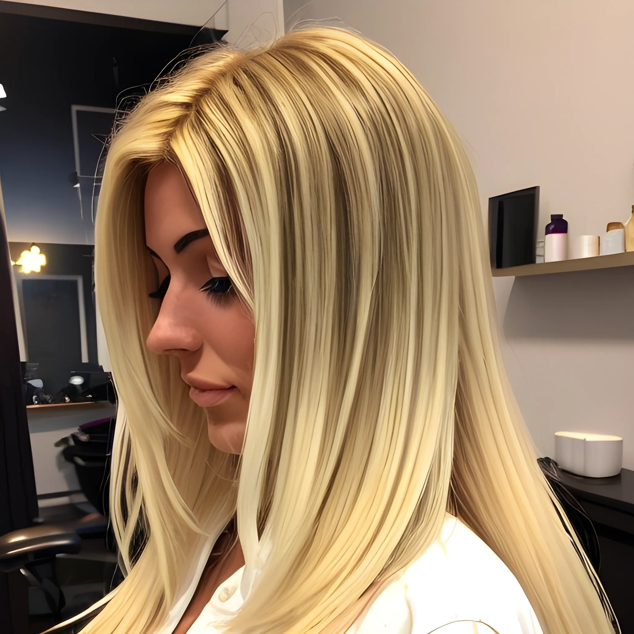 Ombre Blonde italian female