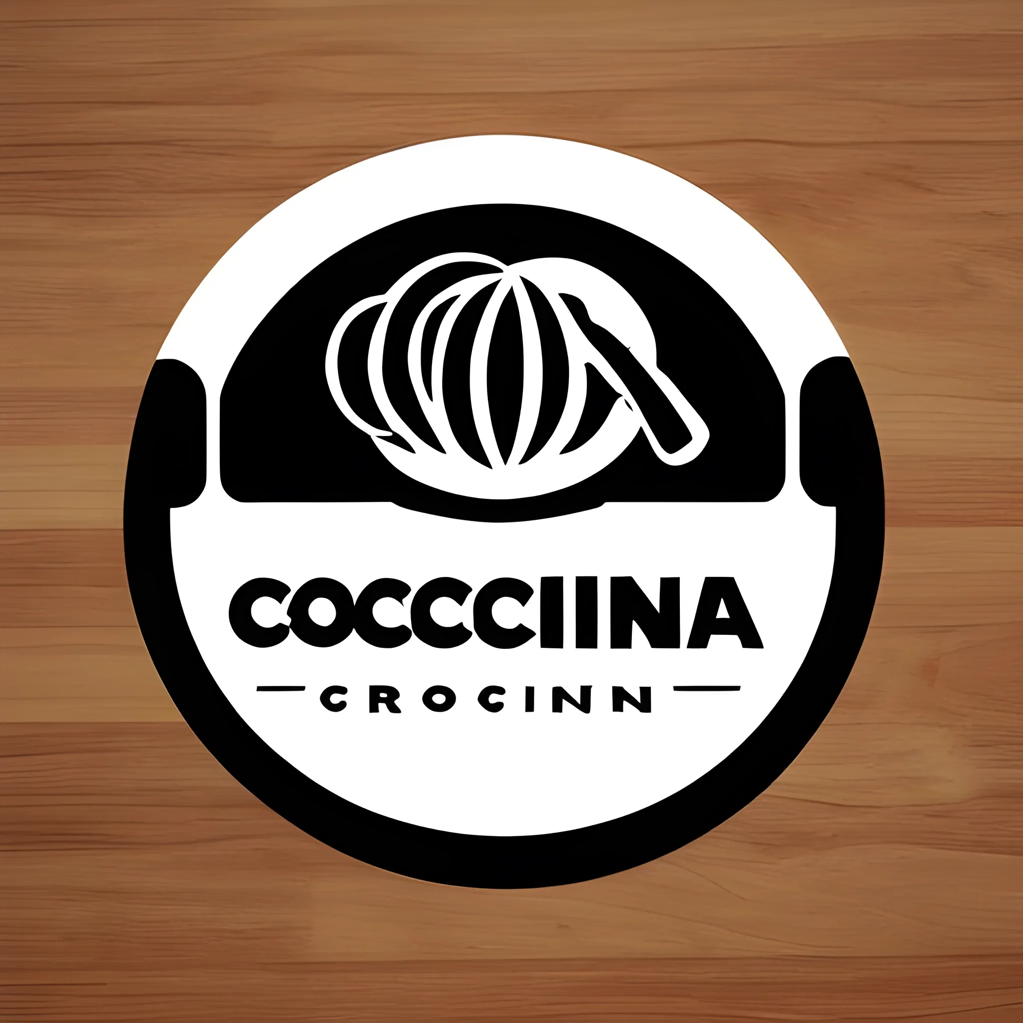 crea logo de venta de cocinas con Logo "COCINA PRO" y que diga "JyR" en la parte inferior derecha del logo