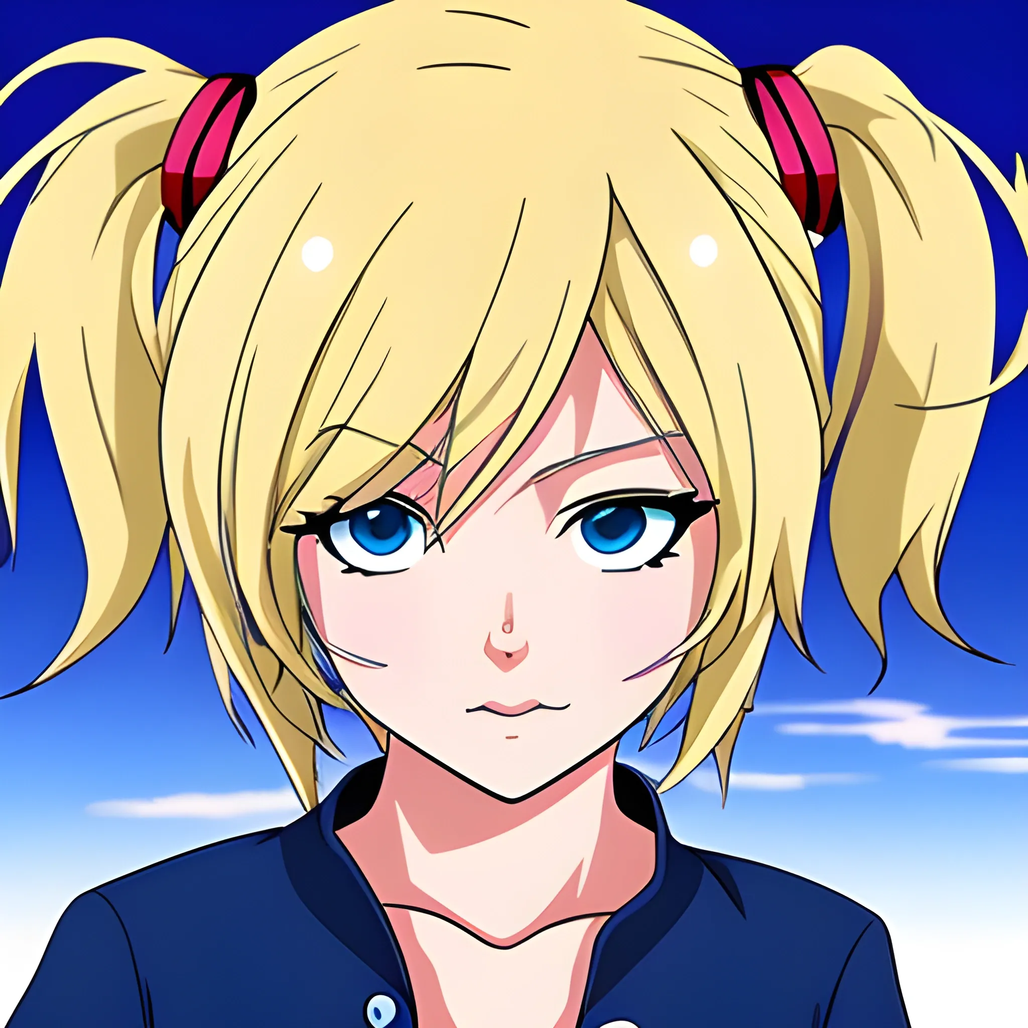 , Cartoon anime blonde 