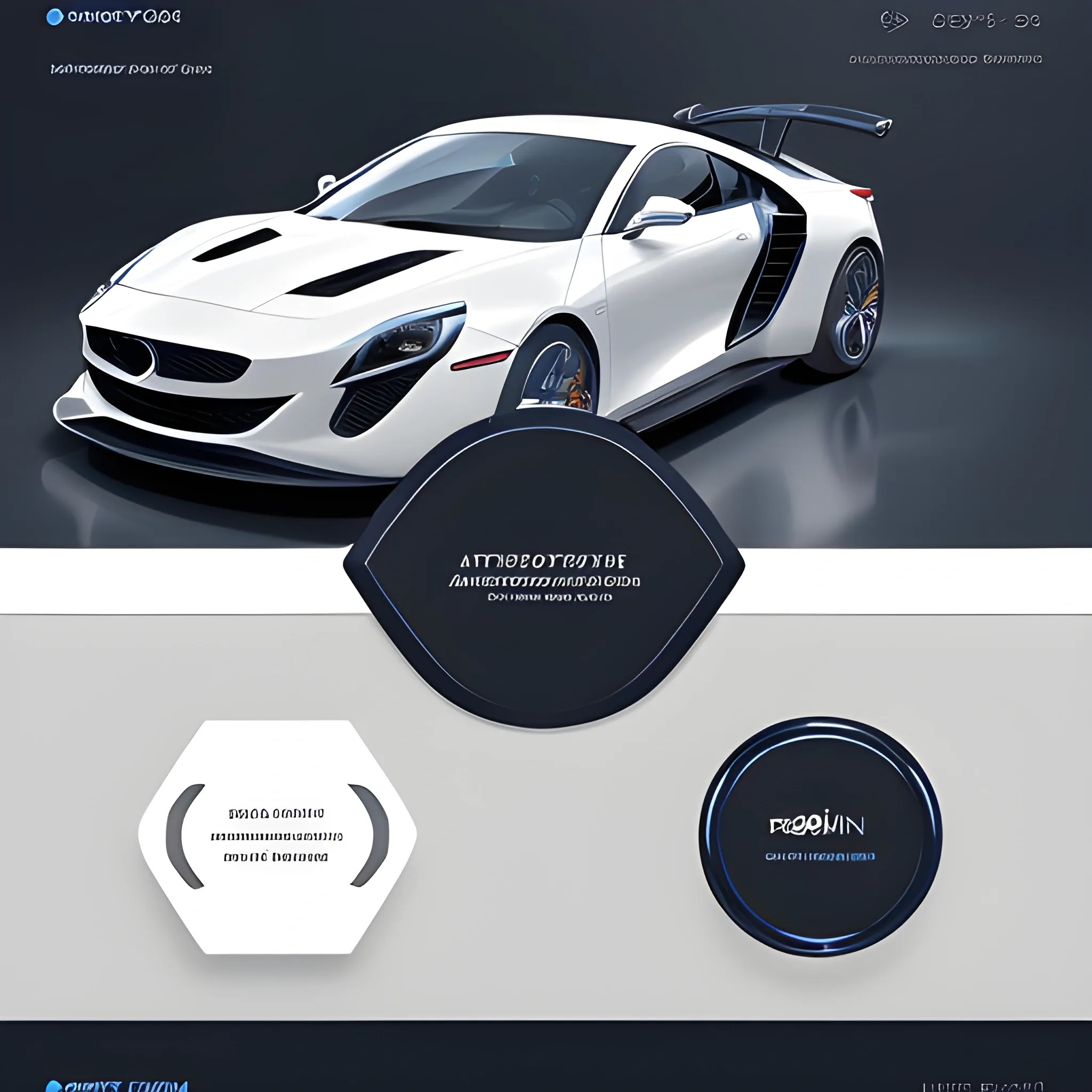 Design a sleek splash screen for Automation 4 - Premier Edition, a premium business software for the automotive industry. The design should feel exclusive and modern, incorporate subtle automotive elements, and prominently feature the company’s sphere logo to align with the brand,  Trippy