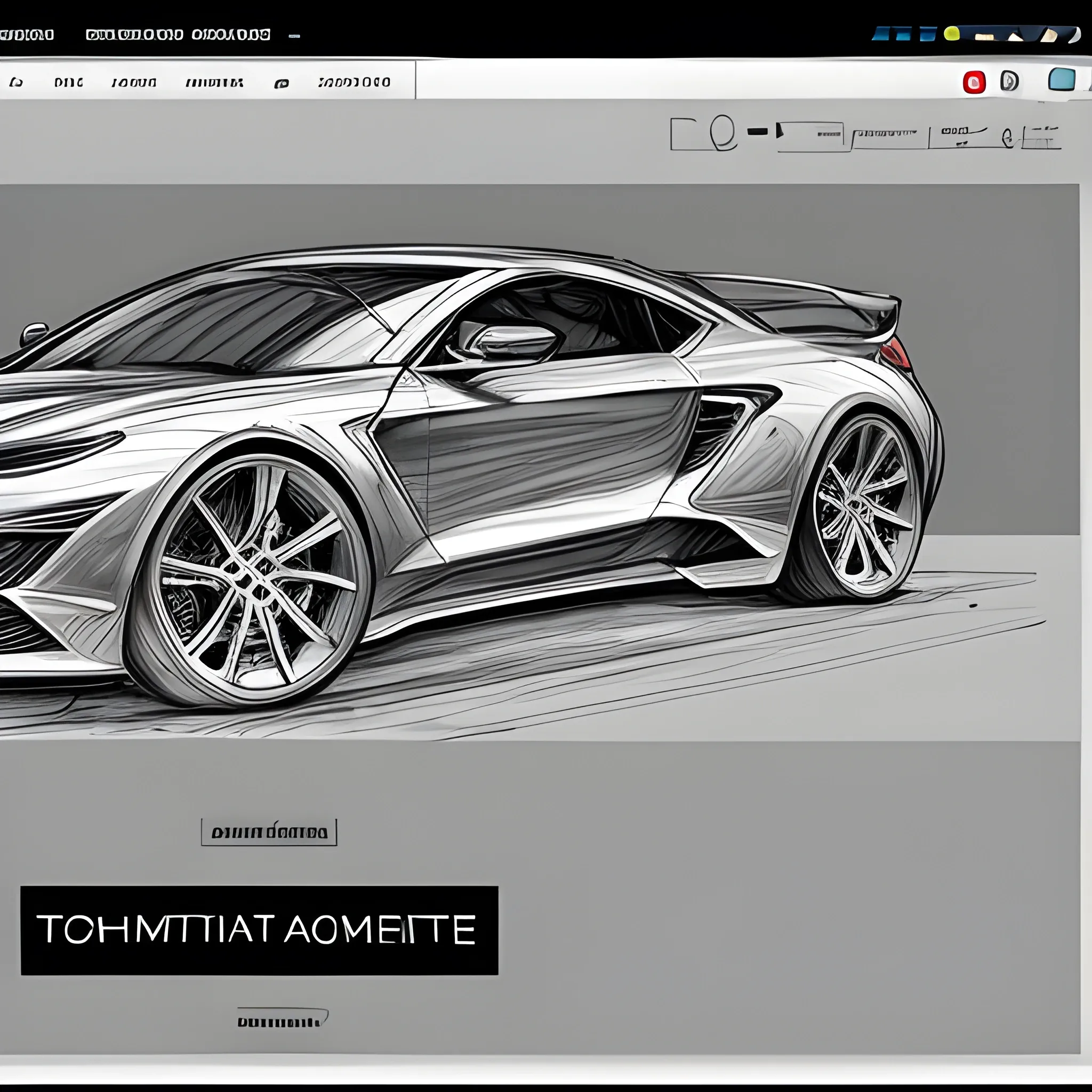 Design a sleek splash screen for Automation 4 - Premier Edition, a premium business software for the automotive industry. exclusive and modern, incorporate subtle automotive elements,  Trippy, Pencil Sketch, Water Color